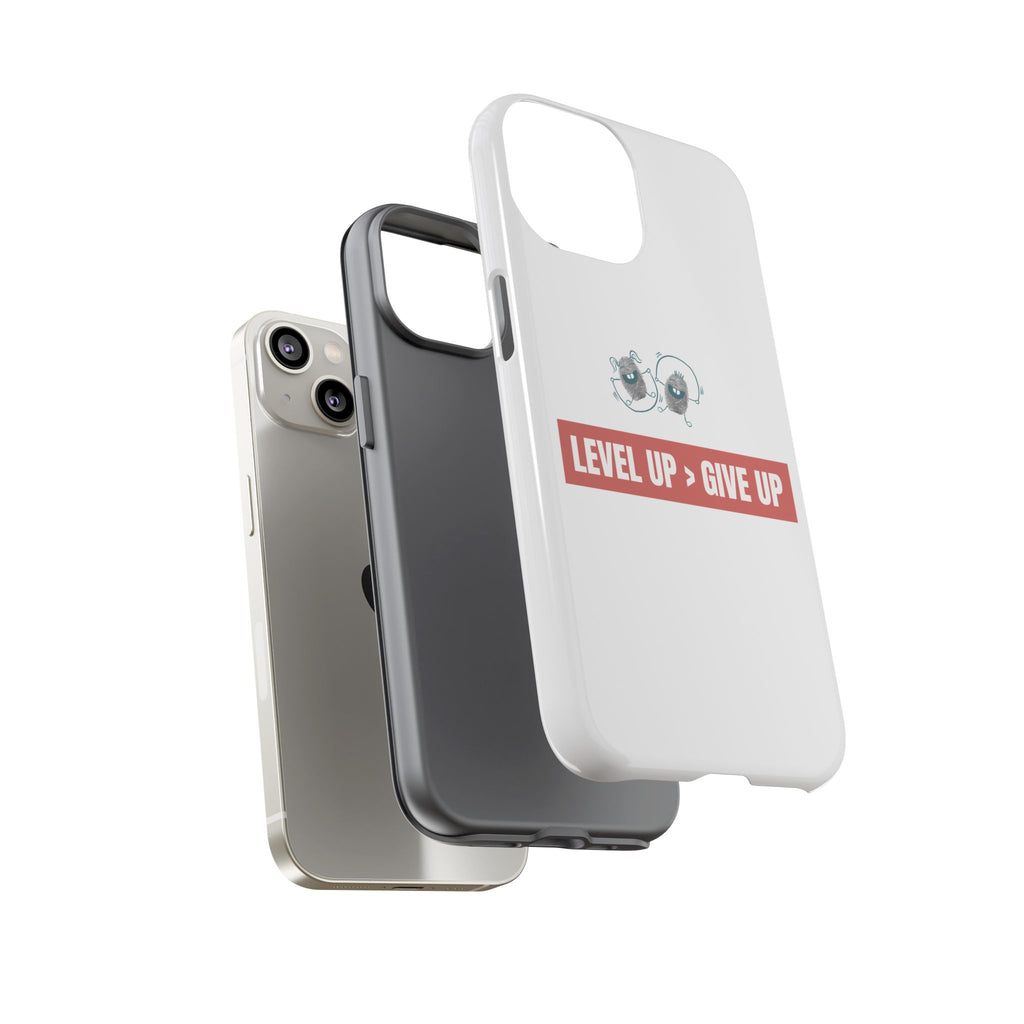 Tough Cases Phone Case, Motivational Gift for Gamers, Fitness Enthusiasts, Level Up Themed, Unique Phone Accessories, Work Hard Play Hard