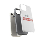 Tough Cases Phone Case, Motivational Gift for Gamers, Fitness Enthusiasts, Level Up Themed, Unique Phone Accessories, Work Hard Play Hard