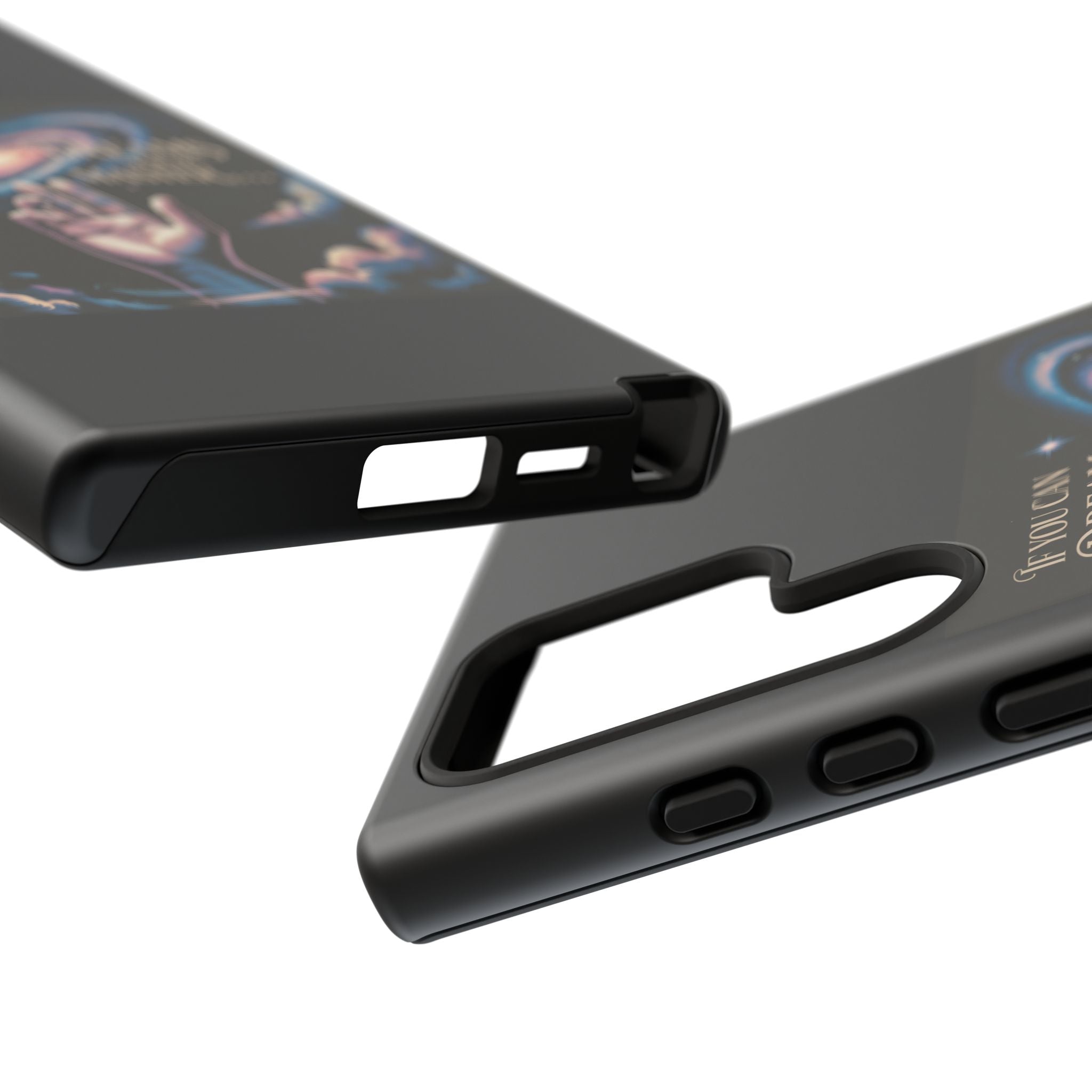 Dream-Inspired Phone Case, Inspirational Phone Cover, Galaxy Design Case, Unique Gift for Dreamers, Motivational Phone Accessory