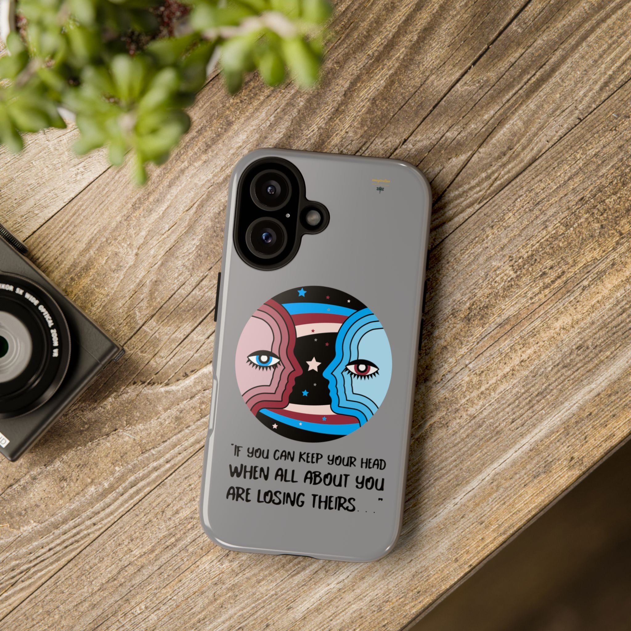 Inspirational Phone Case, Quote Phone Cover, Tough Phone Case, Motivational Cell Phone Accessory, Gift for Friends
