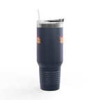 Vibrant Insulated Travel Mug, 40oz - High-Key Unstoppable, Perfect for Road Trips, Coffee Lovers, Gen-Z, Hydration on the Go