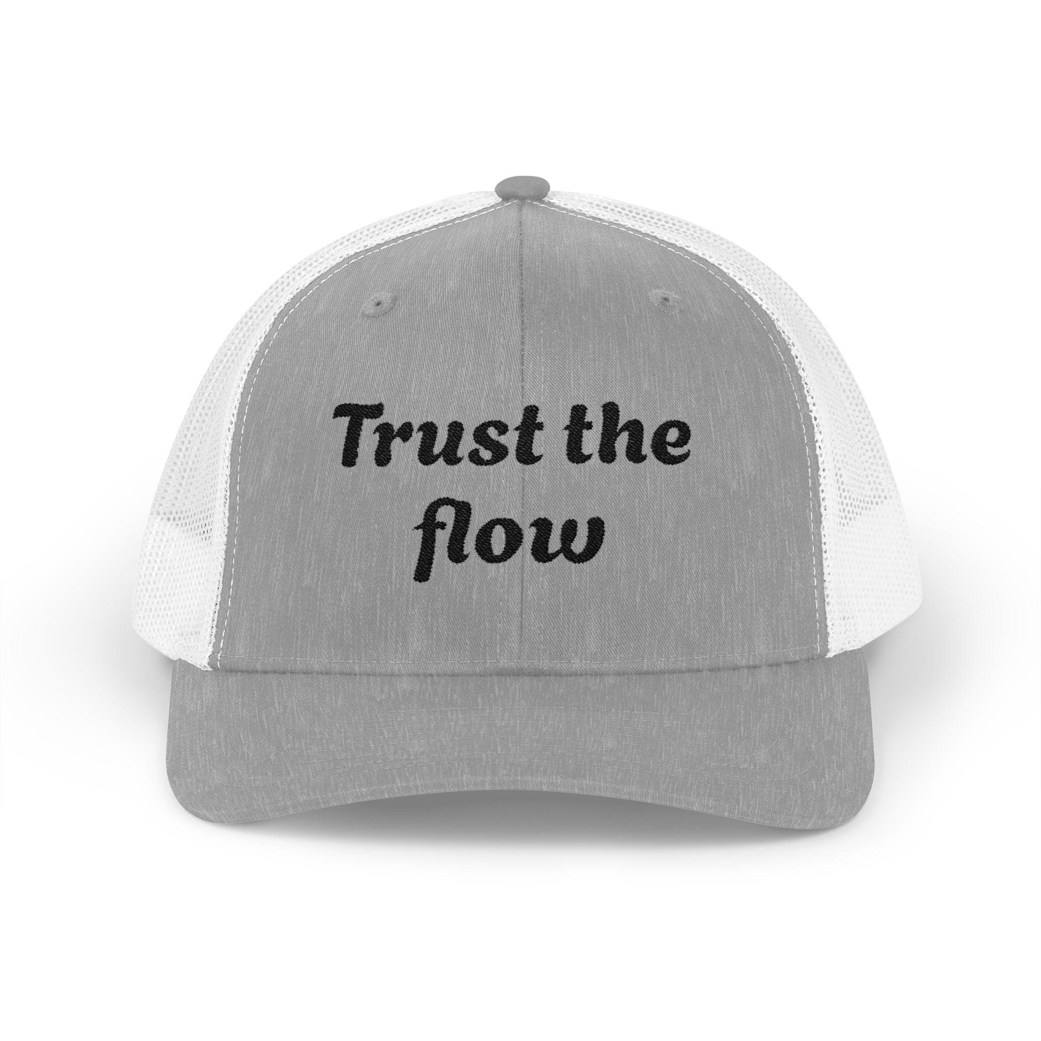 Trust the Flow Snapback Trucker Cap | Inspirational Hat for Outdoors, Sports, Casual Wear, Gift for Him/Her, Motivational Apparel