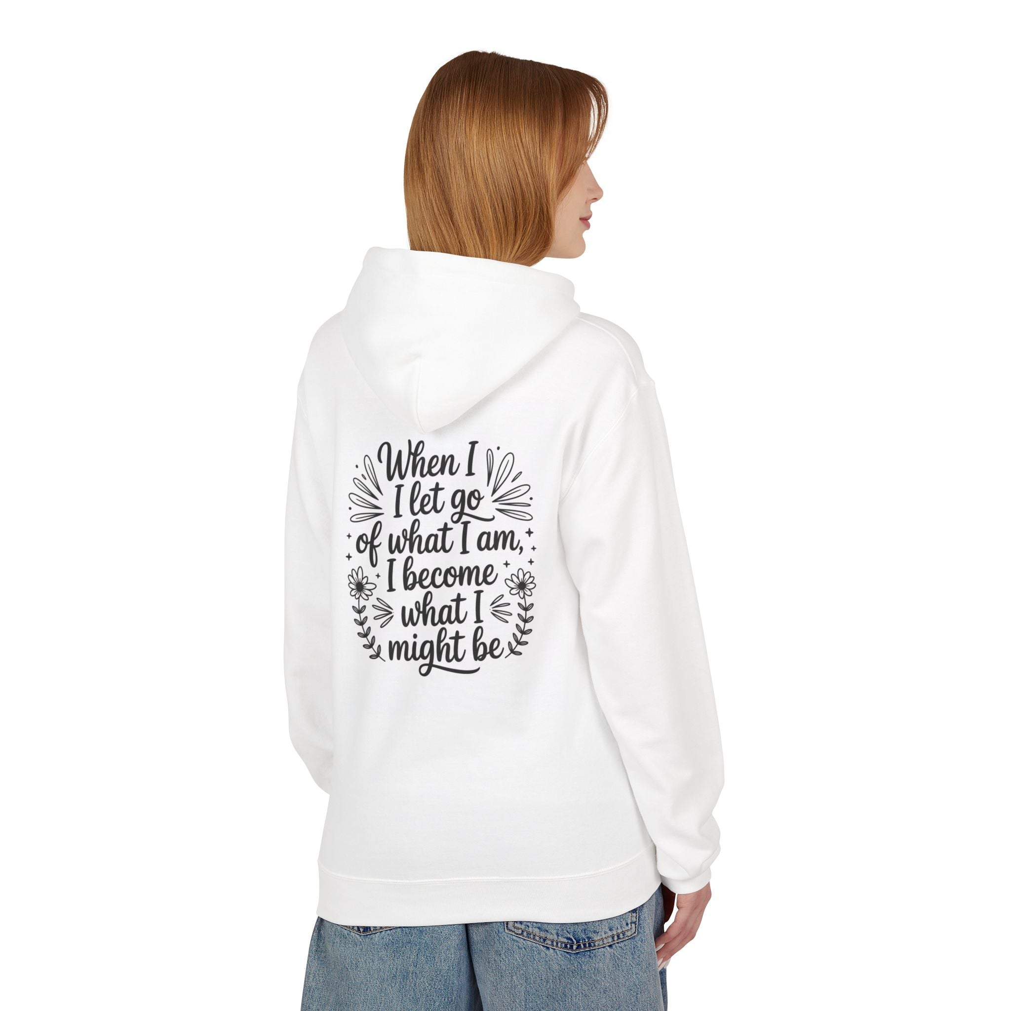 Inspirational Quote Hoodie, Cozy Hoodie Gift, Unisex Sweatshirt, Motivational Wear, Butterfly Art Apparel