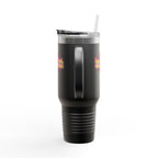 Vibrant Insulated Travel Mug, 40oz - High-Key Unstoppable, Perfect for Road Trips, Coffee Lovers, Gen-Z, Hydration on the Go
