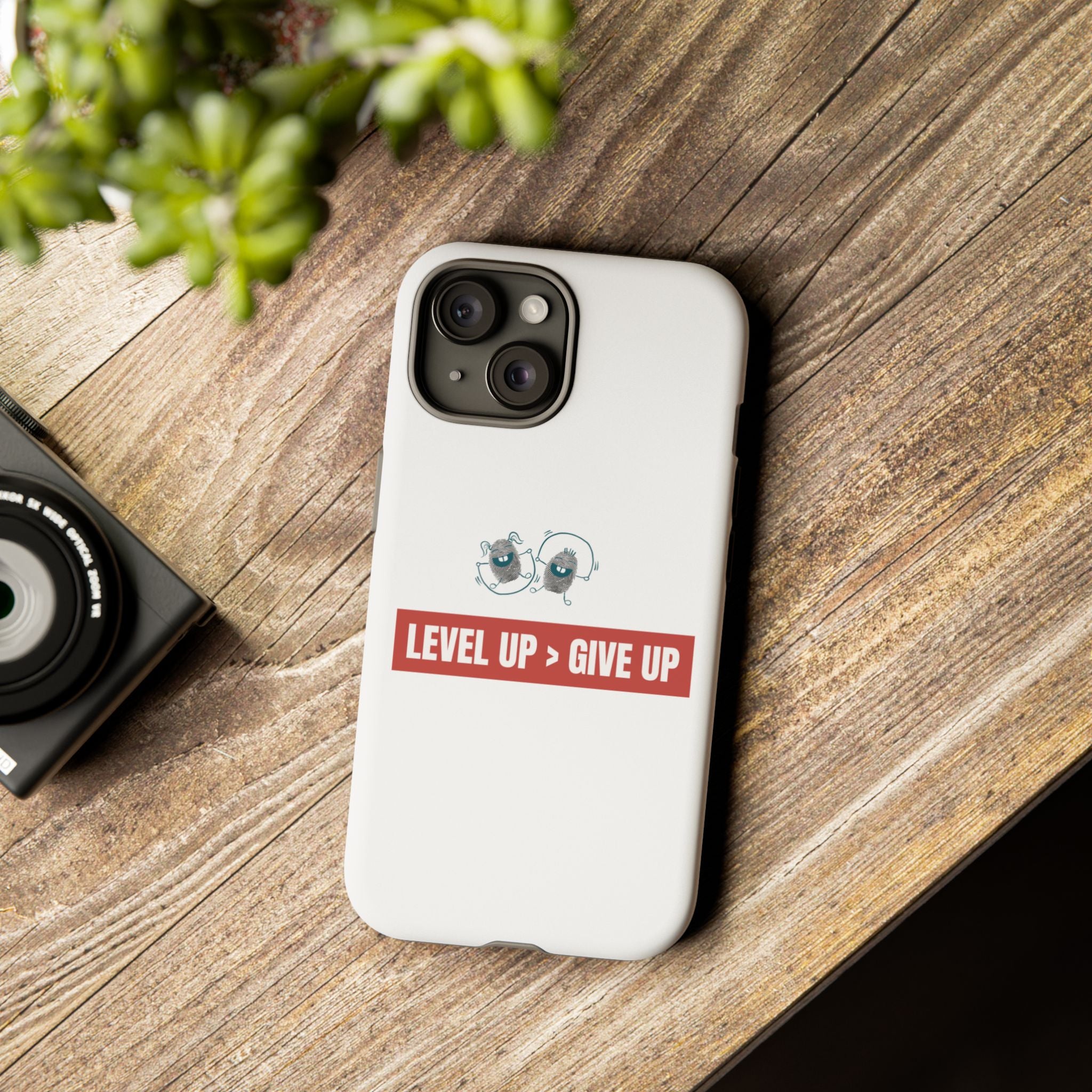 Tough Cases Phone Case, Motivational Gift for Gamers, Fitness Enthusiasts, Level Up Themed, Unique Phone Accessories, Work Hard Play Hard