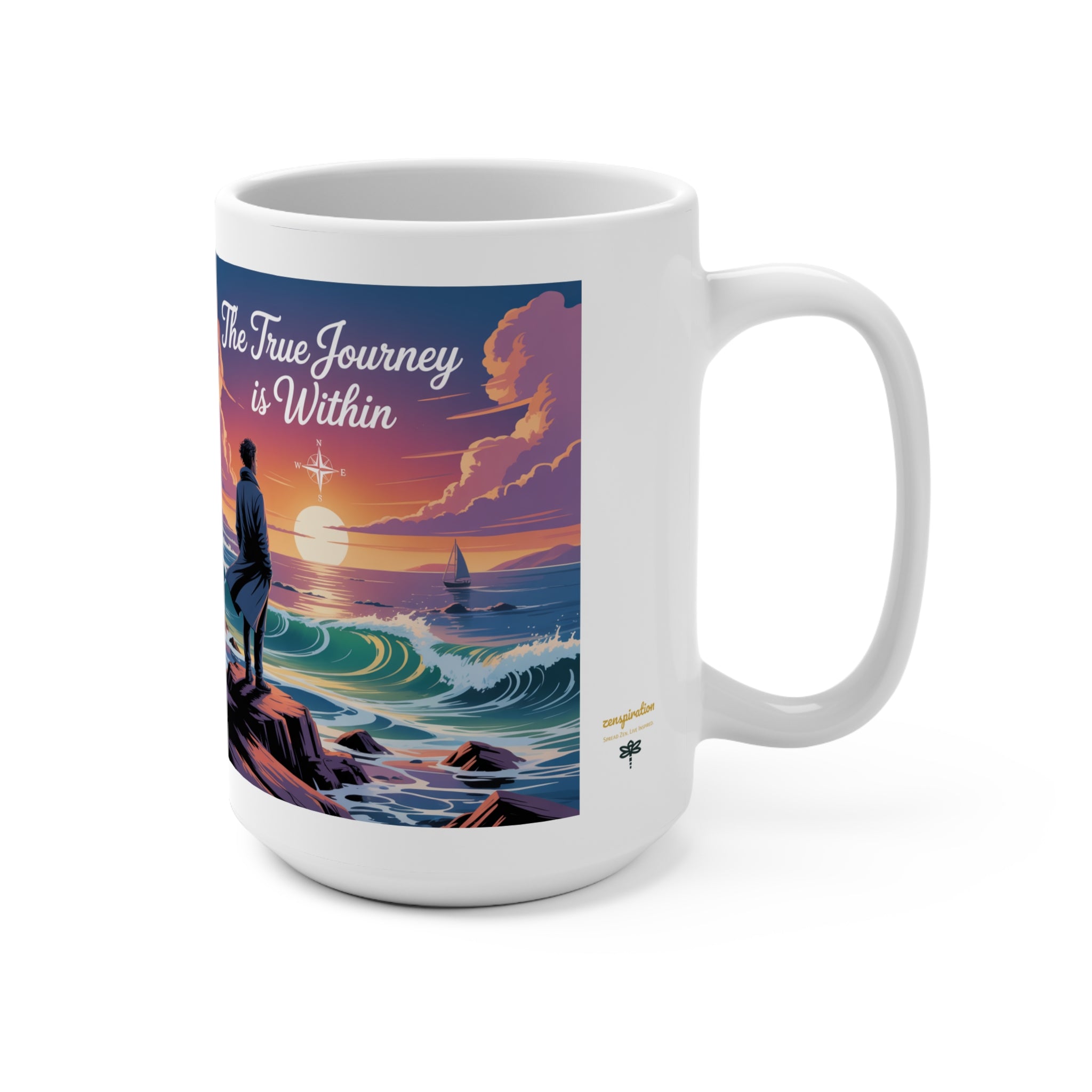 Inspirational Journey Mug - 15oz Coffee Cup