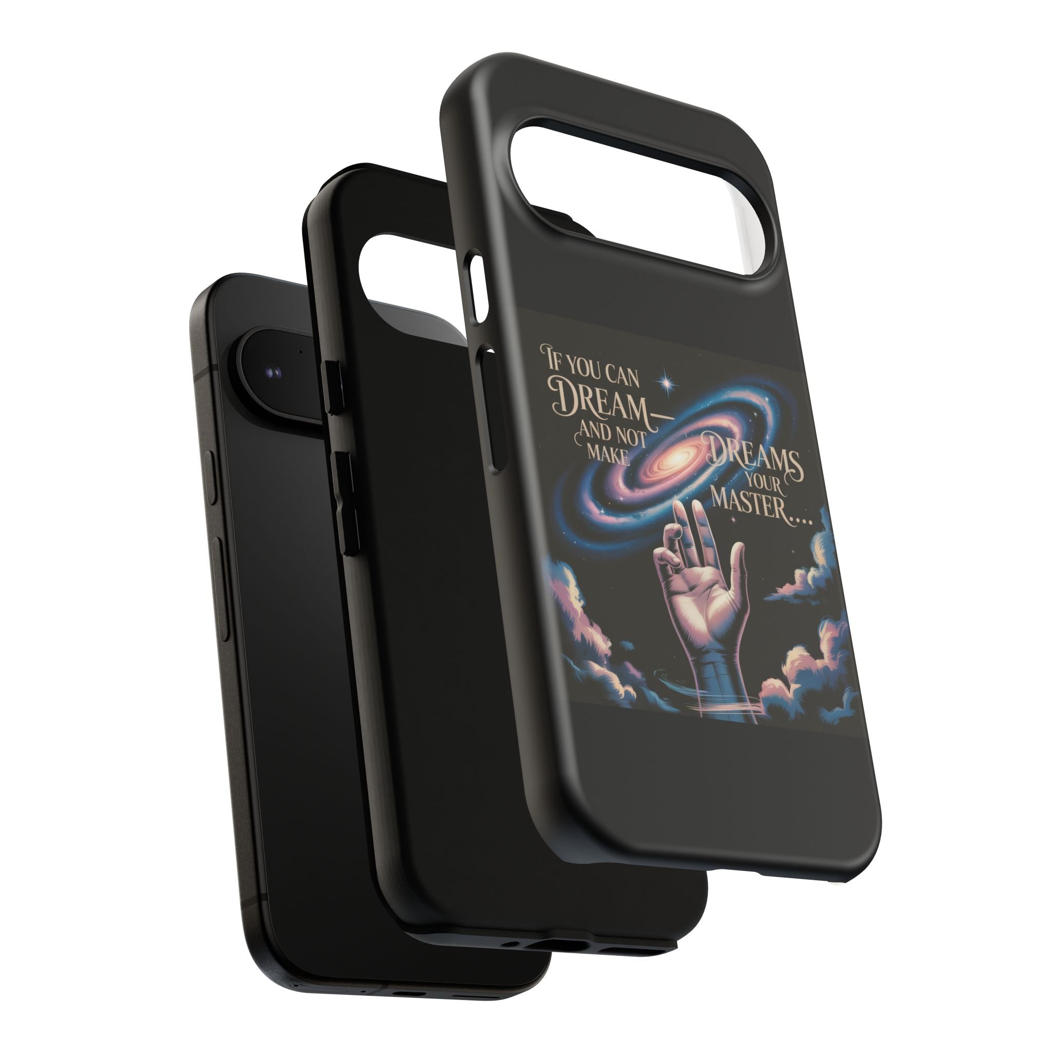 Dream-Inspired Phone Case, Inspirational Phone Cover, Galaxy Design Case, Unique Gift for Dreamers, Motivational Phone Accessory