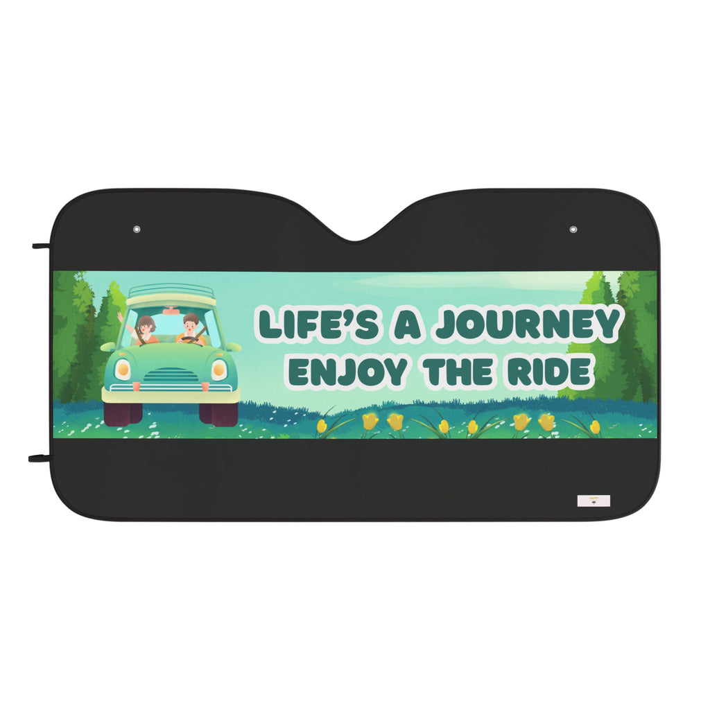 Car Sun Shades - "Life's a Journey, Enjoy the Ride" - Vehicle Accessories, Auto Interior, Mother's Day Gift, Travel Gift, Car Decoration