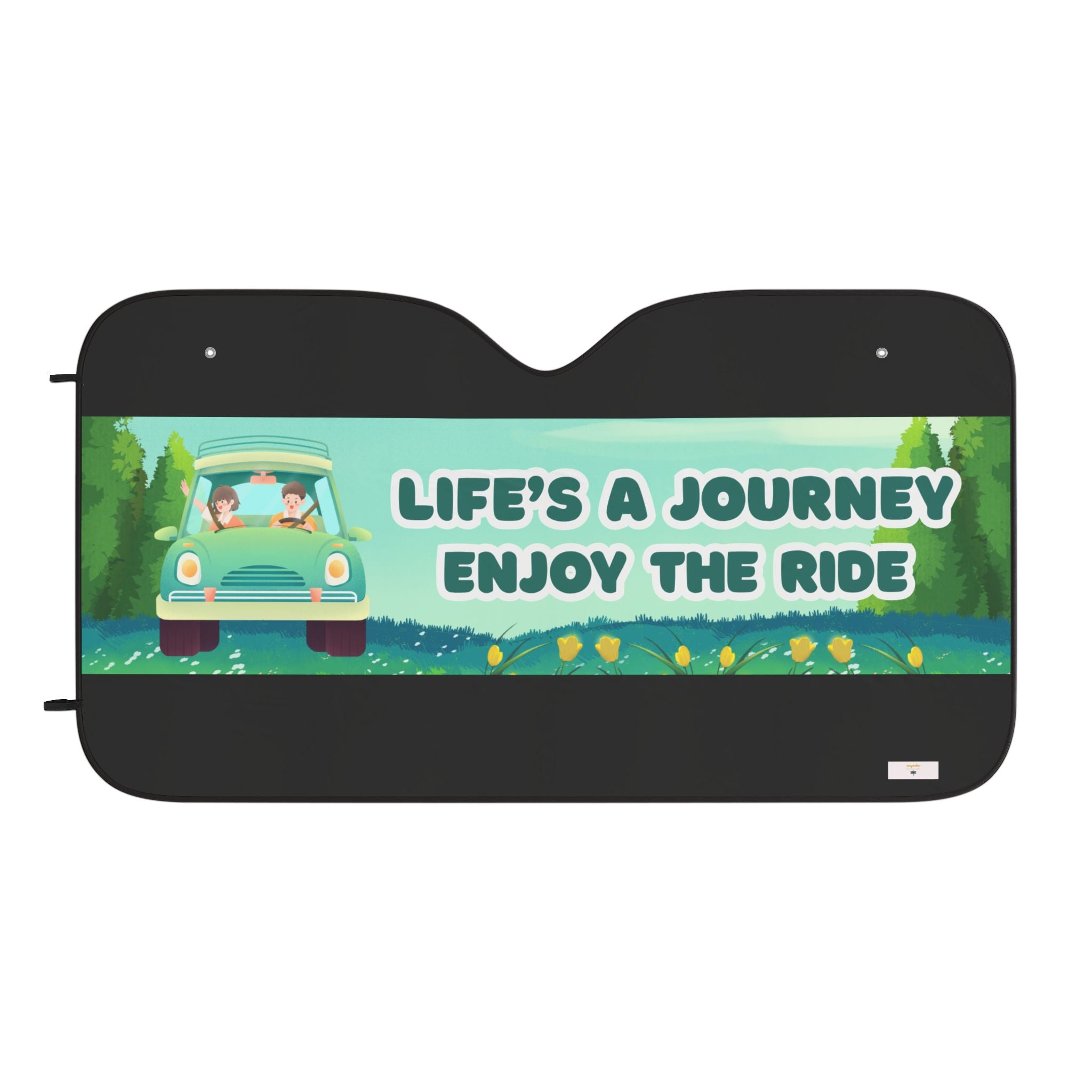 Car Sun Shades - "Life's a Journey, Enjoy the Ride" - Vehicle Accessories, Auto Interior, Mother's Day Gift, Travel Gift, Car Decoration