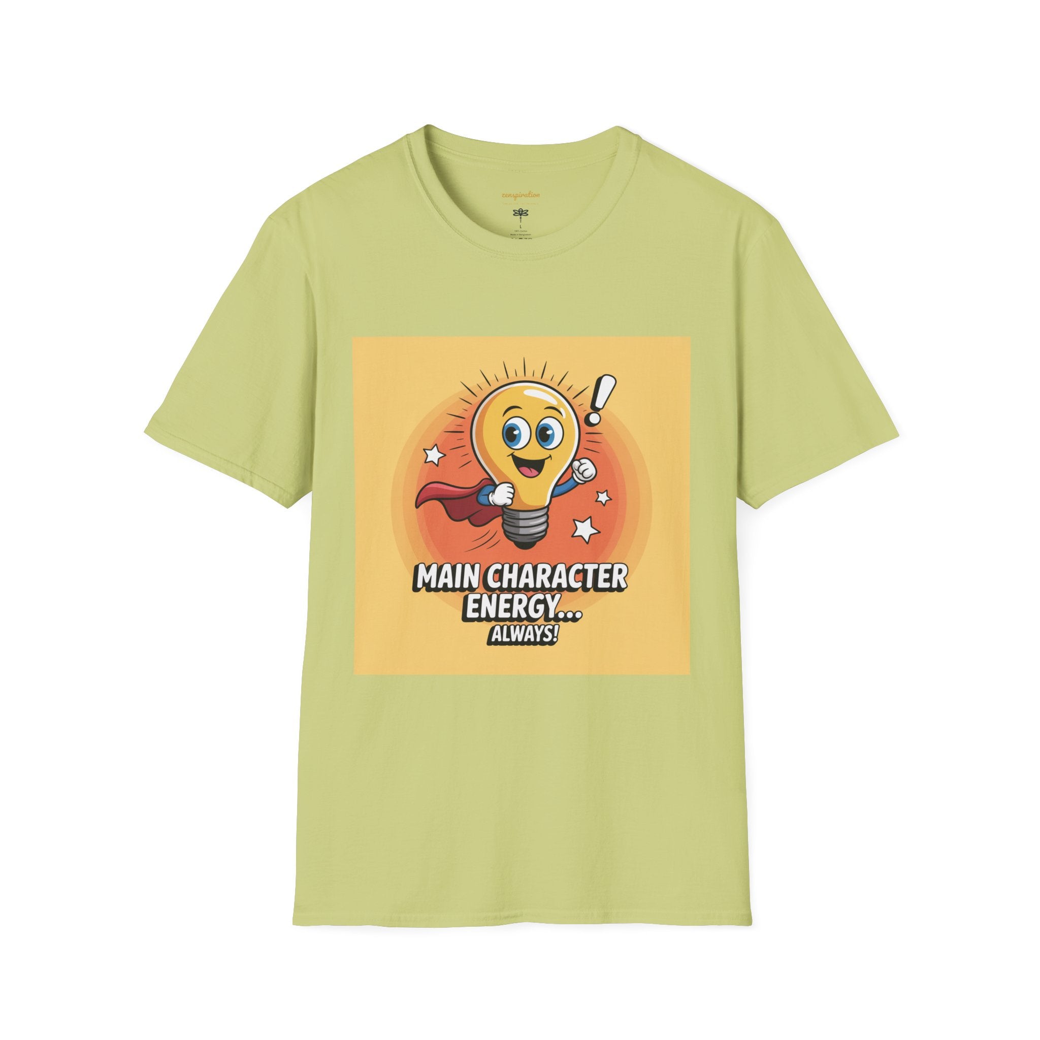 Main Character Energy T-Shirt, Unisex Graphic Tee, Casual Wear, Gift for Fans, Motivational Apparel, Everyday Comfort