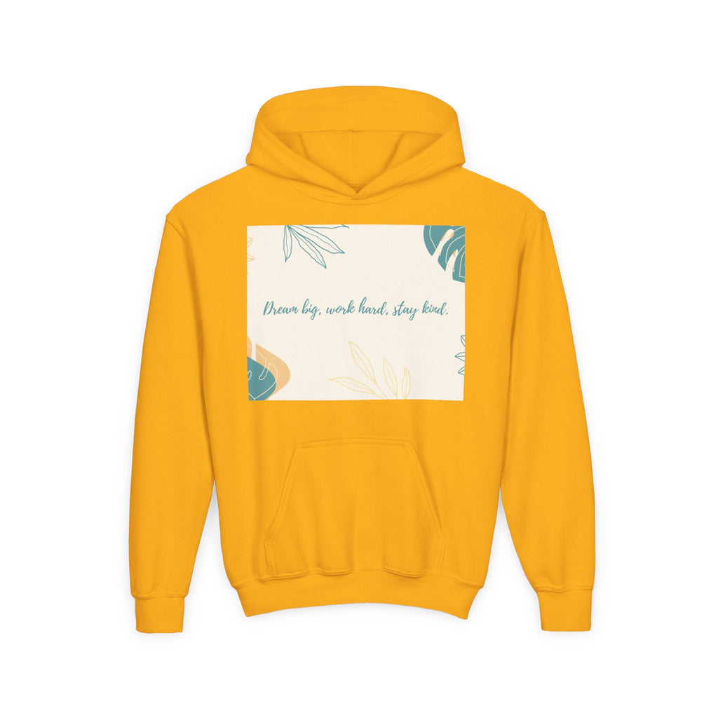 Inspiring Youth Hoodie - Dream Big, Work Hard, Stay Kind, Motivational Sweatshirt for Teens, Gift for Graduates, Inspirational [...]