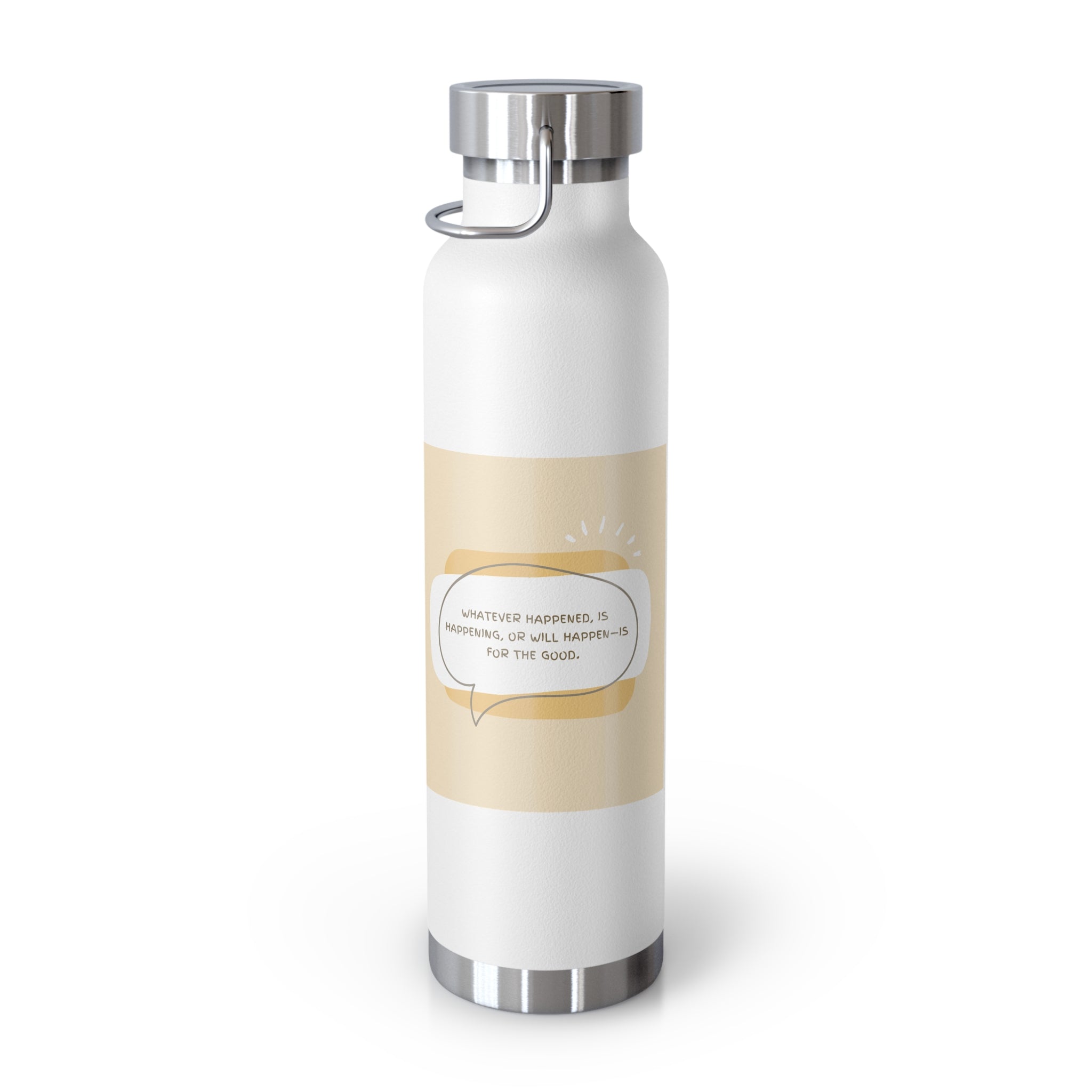 Inspirational Copper Vacuum Insulated Bottle, 22oz - Motivational Drinkware, Gifts for Her, Fitness Bottle, Travel Mug, Eco-Friendly [...]