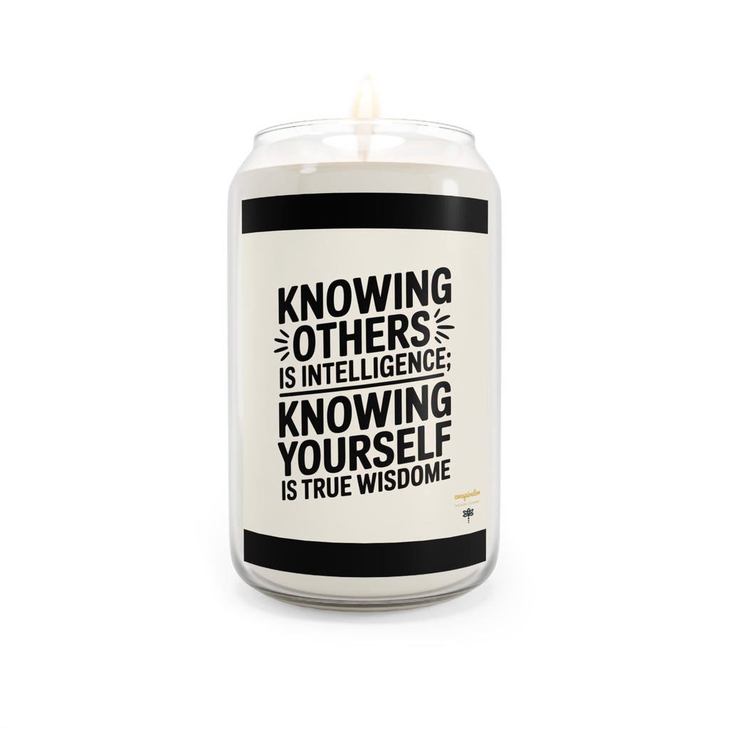 Wisdom Scented Candle | Motivational Home Decor | Birthday Gift | Self-Care | Mindfulness | Relaxation