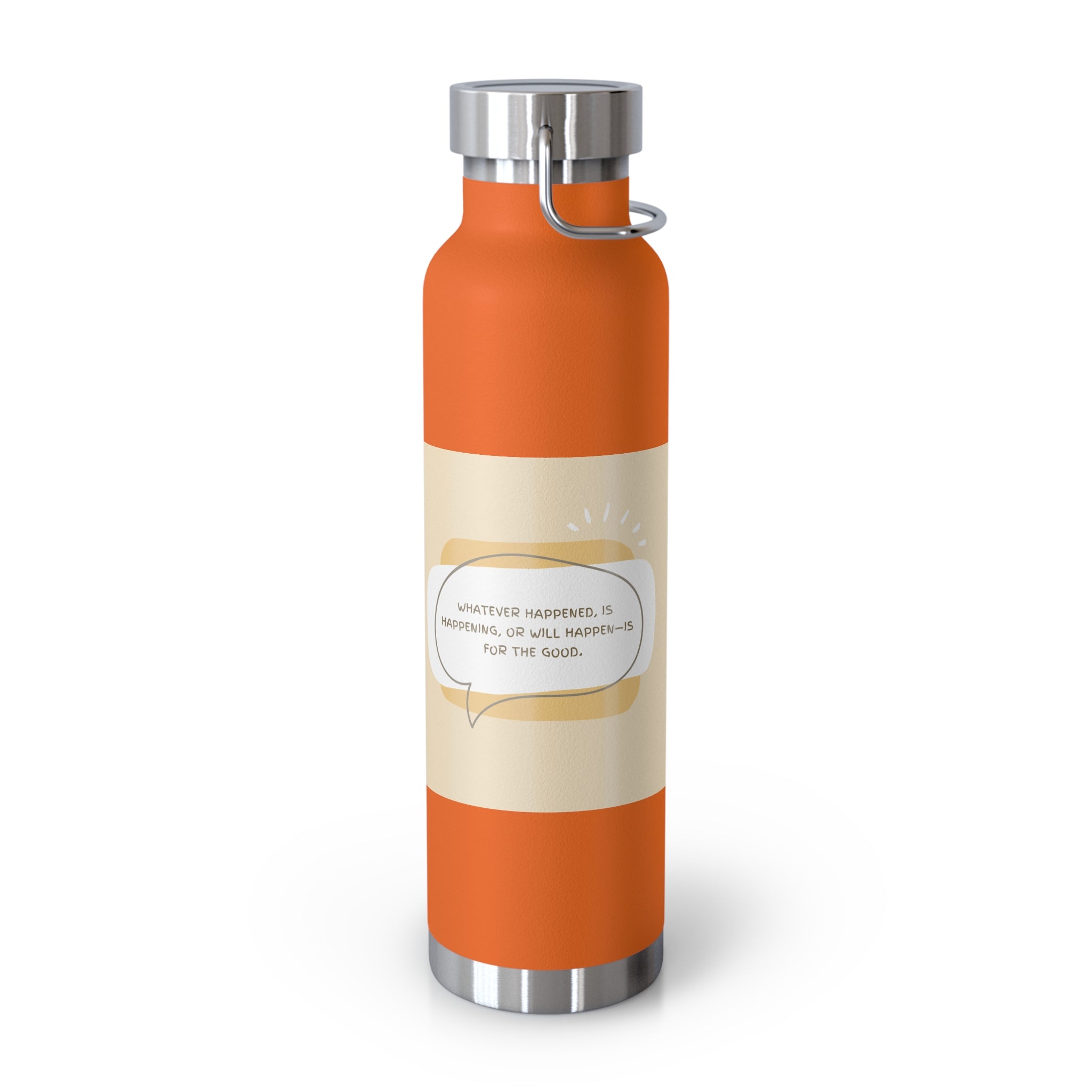 Inspirational Copper Vacuum Insulated Bottle, 22oz - Motivational Drinkware, Gifts for Her, Fitness Bottle, Travel Mug, Eco-Friendly [...]