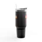 Vibrant Insulated Travel Mug, 40oz - High-Key Unstoppable, Perfect for Road Trips, Coffee Lovers, Gen-Z, Hydration on the Go
