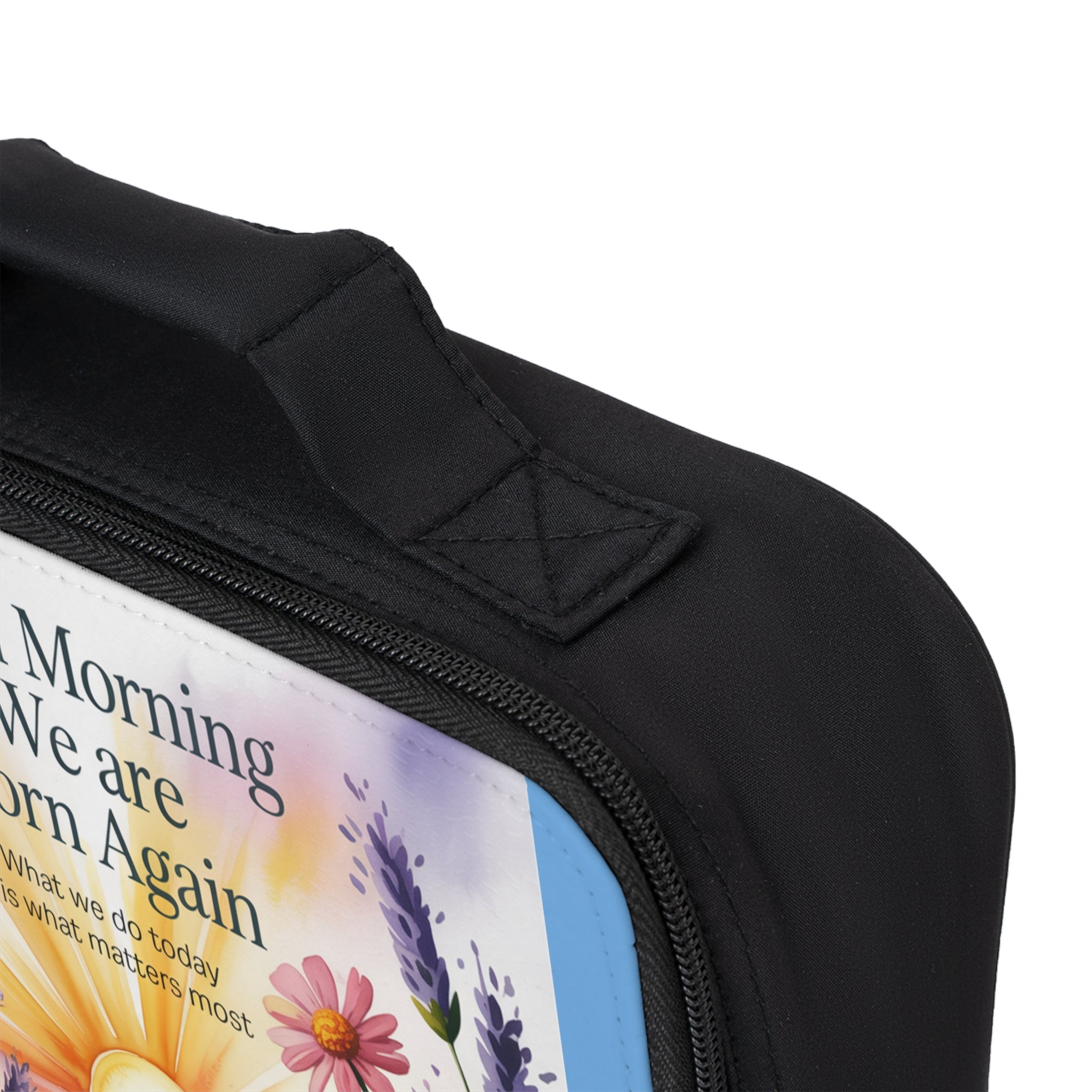 Inspirational Floral Lunch Bag - Motivational, Eco-Friendly, Cute Kids Accessory, Back to School Essential, Gift for Her
