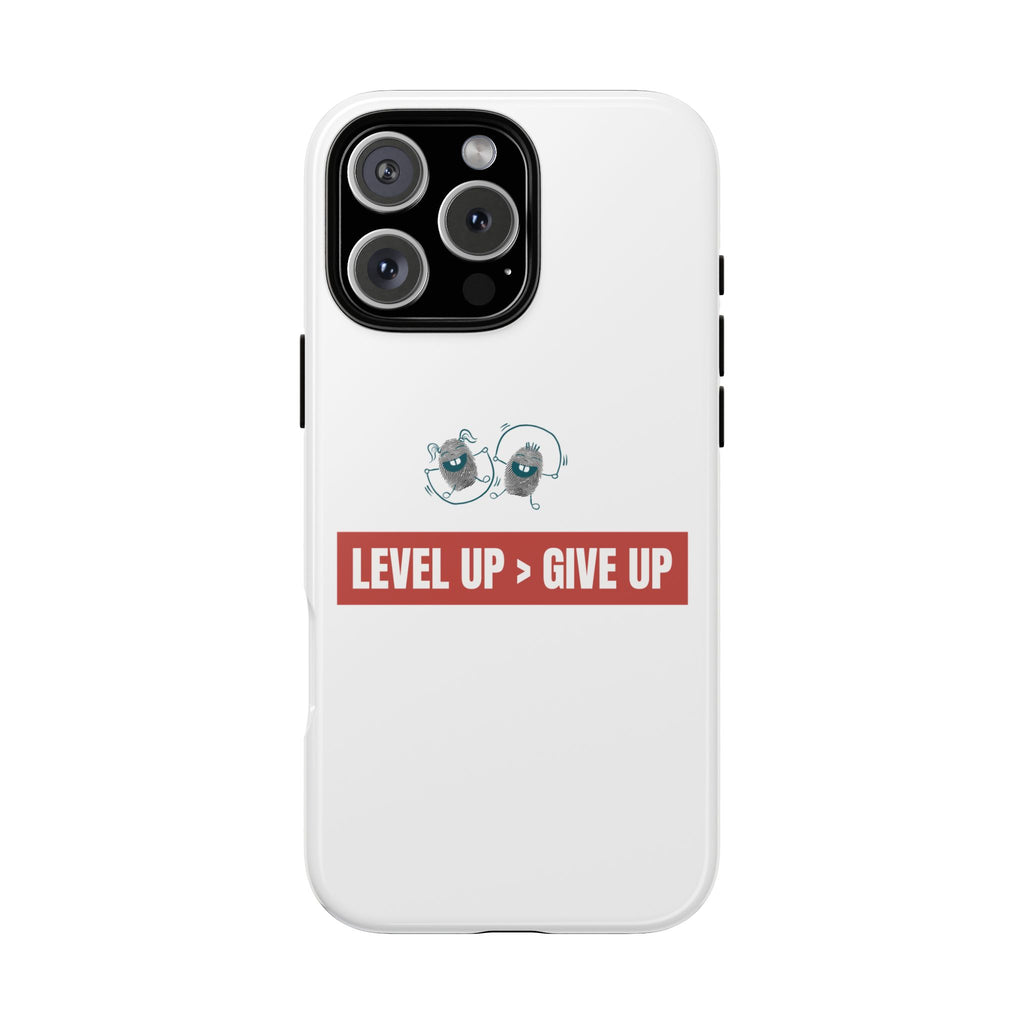 Tough Cases Phone Case, Motivational Gift for Gamers, Fitness Enthusiasts, Level Up Themed, Unique Phone Accessories, Work Hard Play Hard