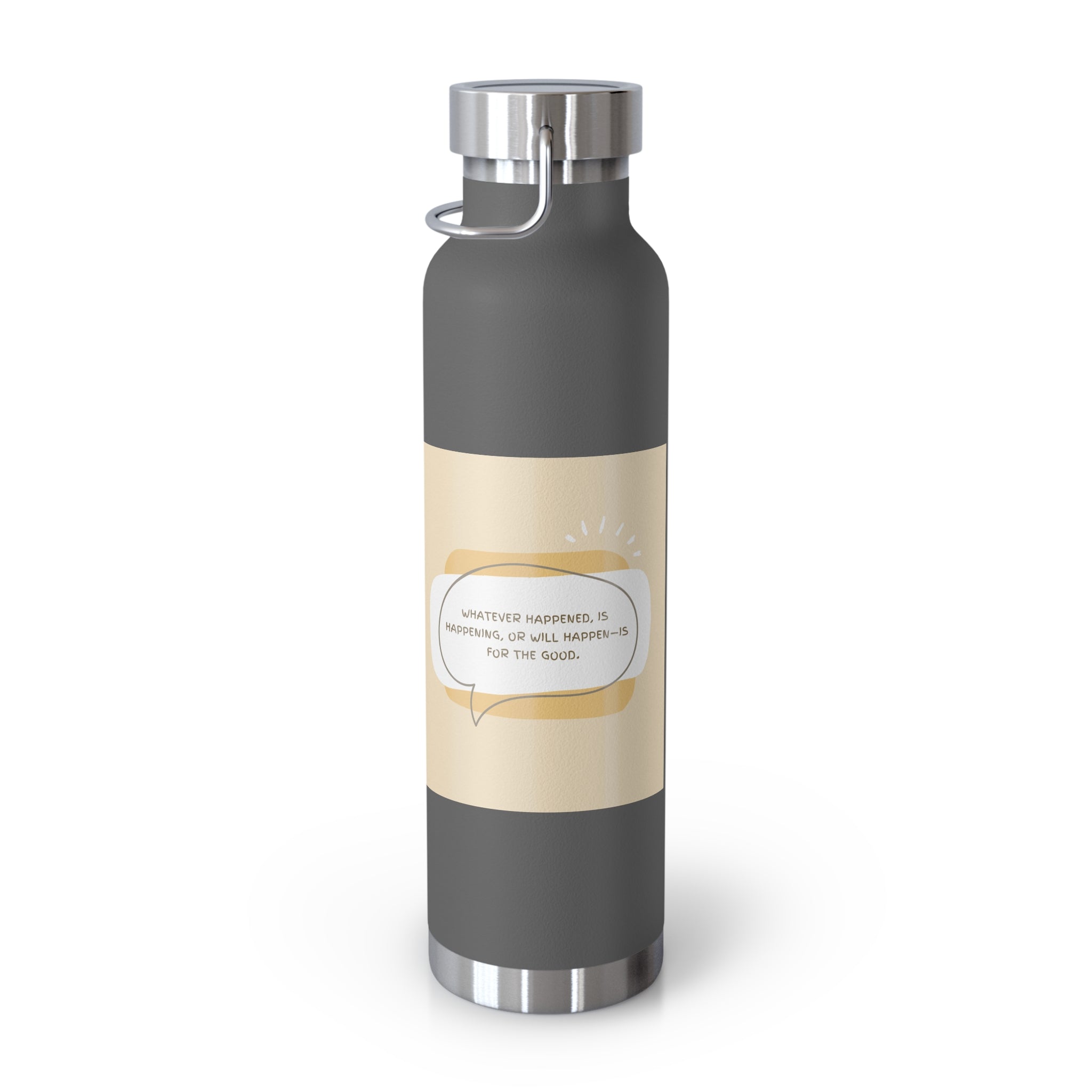 Inspirational Copper Vacuum Insulated Bottle, 22oz - Motivational Drinkware, Gifts for Her, Fitness Bottle, Travel Mug, Eco-Friendly [...]