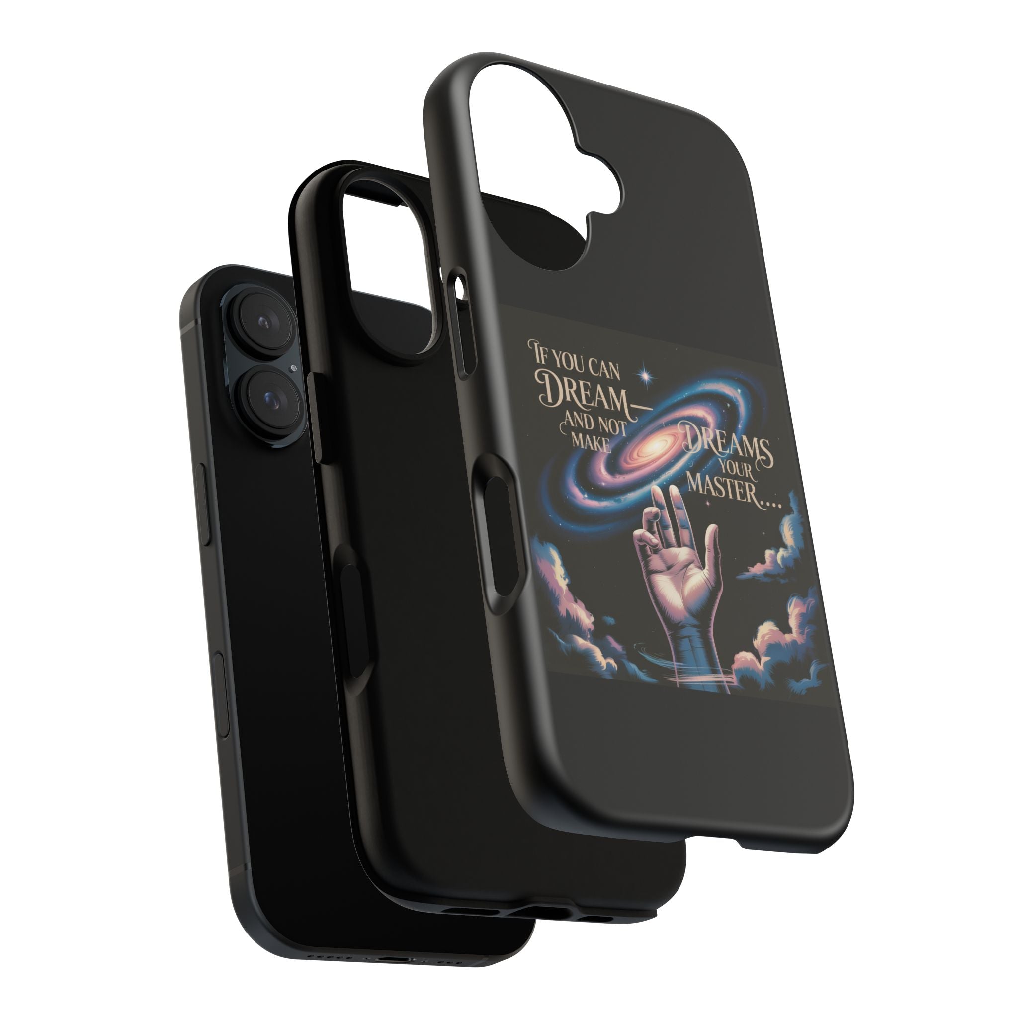 Dream-Inspired Phone Case, Inspirational Phone Cover, Galaxy Design Case, Unique Gift for Dreamers, Motivational Phone Accessory