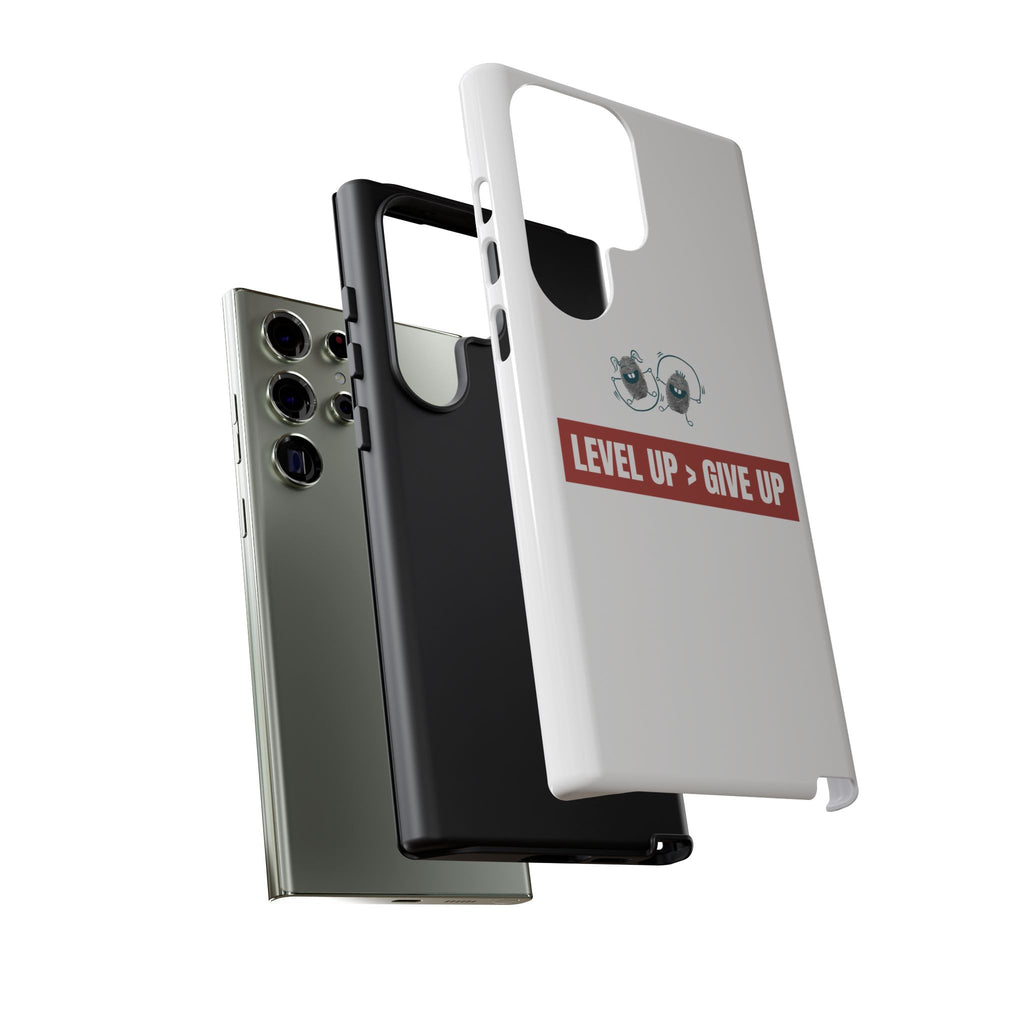 Tough Cases Phone Case, Motivational Gift for Gamers, Fitness Enthusiasts, Level Up Themed, Unique Phone Accessories, Work Hard Play Hard