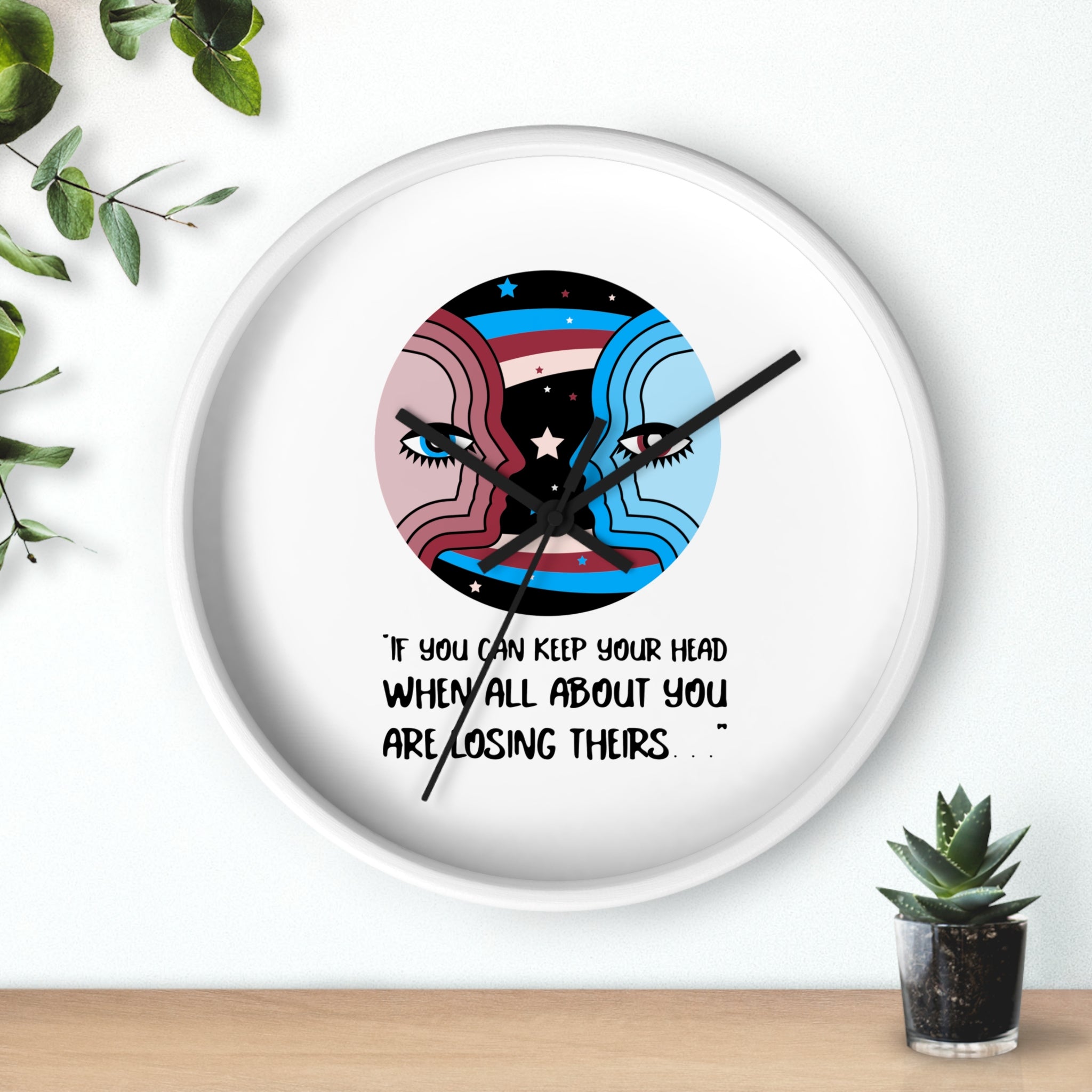 Inspirational Wall Clock with Artistic Design, Motivational Home Décor, Unique Gift for Him/Her, Office or Bedroom Decoration, Quotes [...]