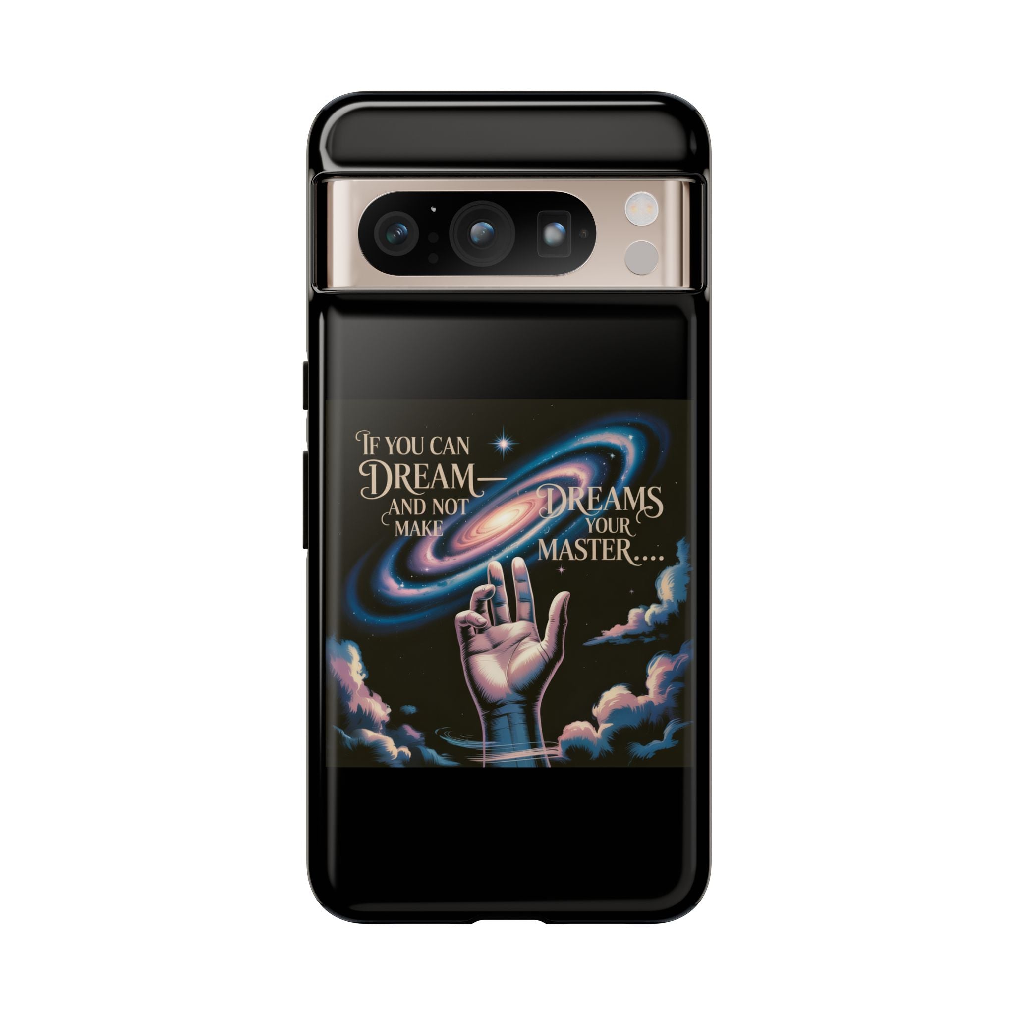 Dream-Inspired Phone Case, Inspirational Phone Cover, Galaxy Design Case, Unique Gift for Dreamers, Motivational Phone Accessory
