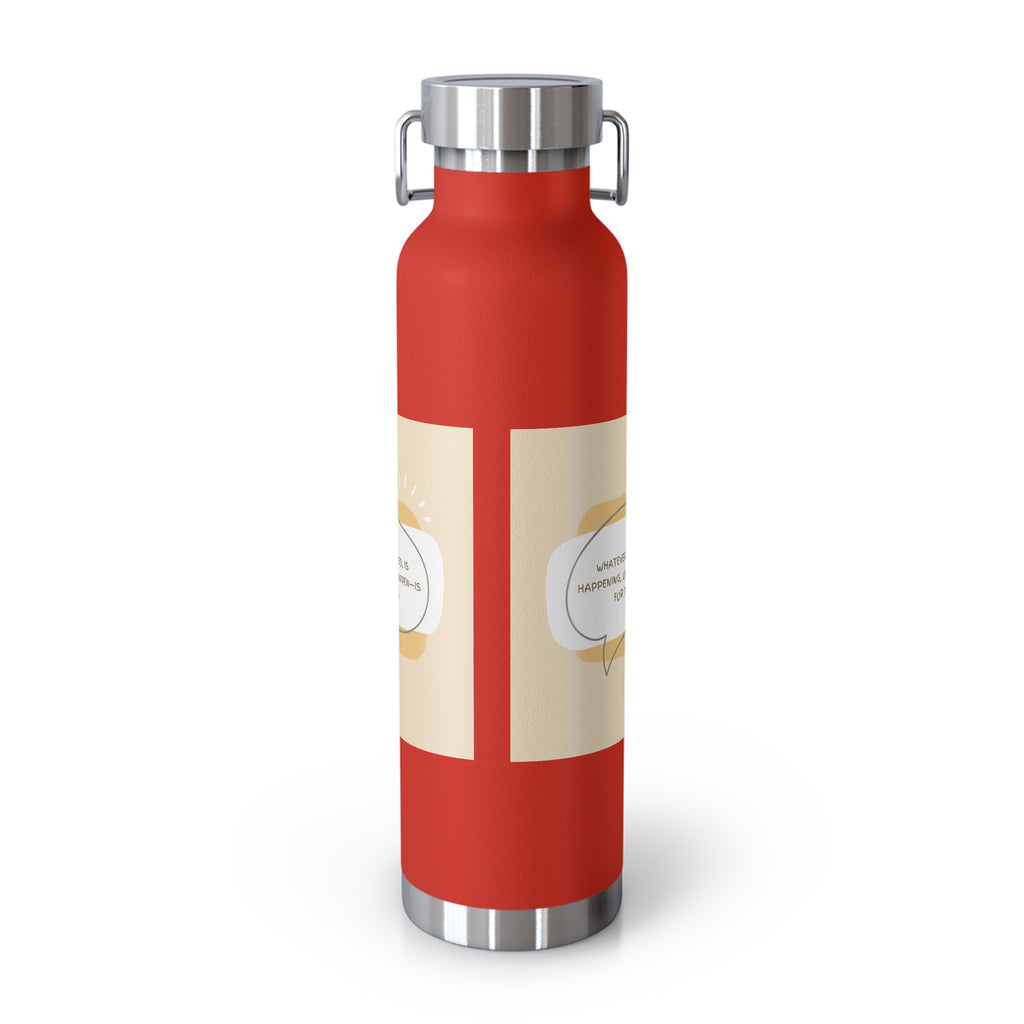 Inspirational Copper Vacuum Insulated Bottle, 22oz - Motivational Drinkware, Gifts for Her, Fitness Bottle, Travel Mug, Eco-Friendly [...]