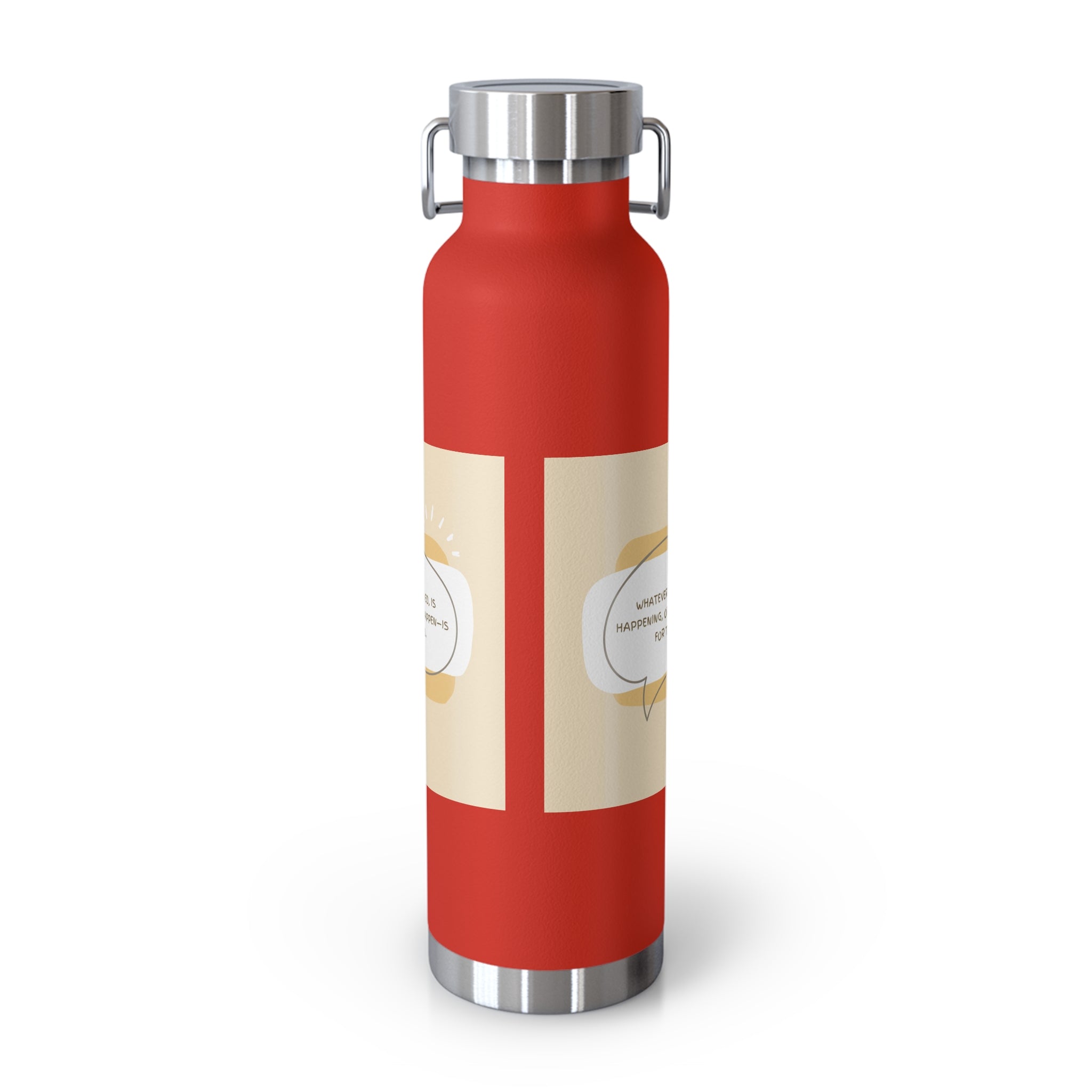 Inspirational Copper Vacuum Insulated Bottle, 22oz - Motivational Drinkware, Gifts for Her, Fitness Bottle, Travel Mug, Eco-Friendly [...]