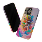 Inspirational Slim Phone Case - Dave Grohl Quote, Motivational Phone Accessory, Colorful Design, Gift for Friends, [...]