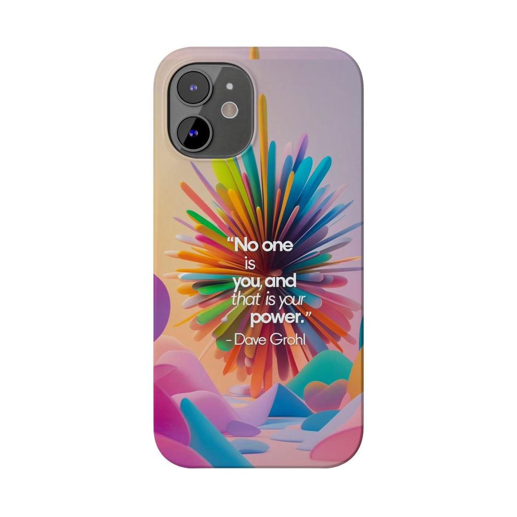 Inspirational Slim Phone Case - Dave Grohl Quote, Motivational Phone Accessory, Colorful Design, Gift for Friends, [...]