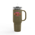 Vibrant Insulated Travel Mug, 40oz - High-Key Unstoppable, Perfect for Road Trips, Coffee Lovers, Gen-Z, Hydration on the Go