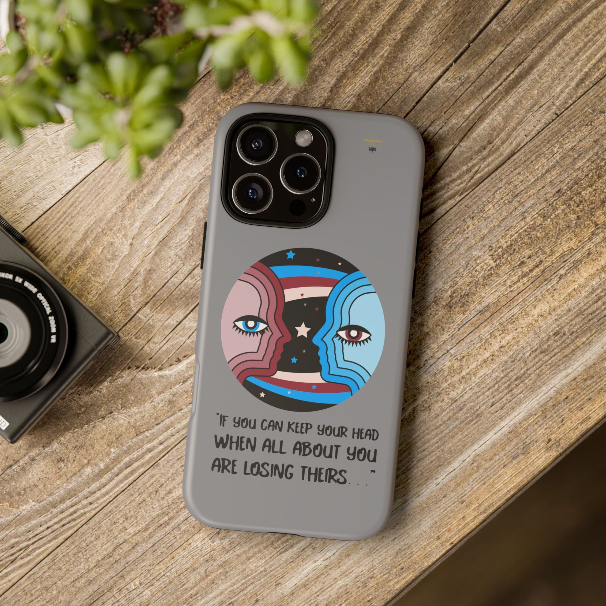 Inspirational Phone Case, Quote Phone Cover, Tough Phone Case, Motivational Cell Phone Accessory, Gift for Friends