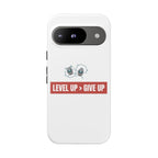 Tough Cases Phone Case, Motivational Gift for Gamers, Fitness Enthusiasts, Level Up Themed, Unique Phone Accessories, Work Hard Play Hard
