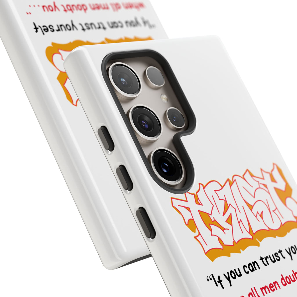 Tough Cases iPhone Case, Inspirational Phone Cover, Motivational Case, Self-Trust Gift, Unique Phone Accessory