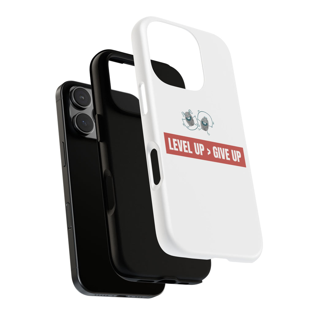 Tough Cases Phone Case, Motivational Gift for Gamers, Fitness Enthusiasts, Level Up Themed, Unique Phone Accessories, Work Hard Play Hard