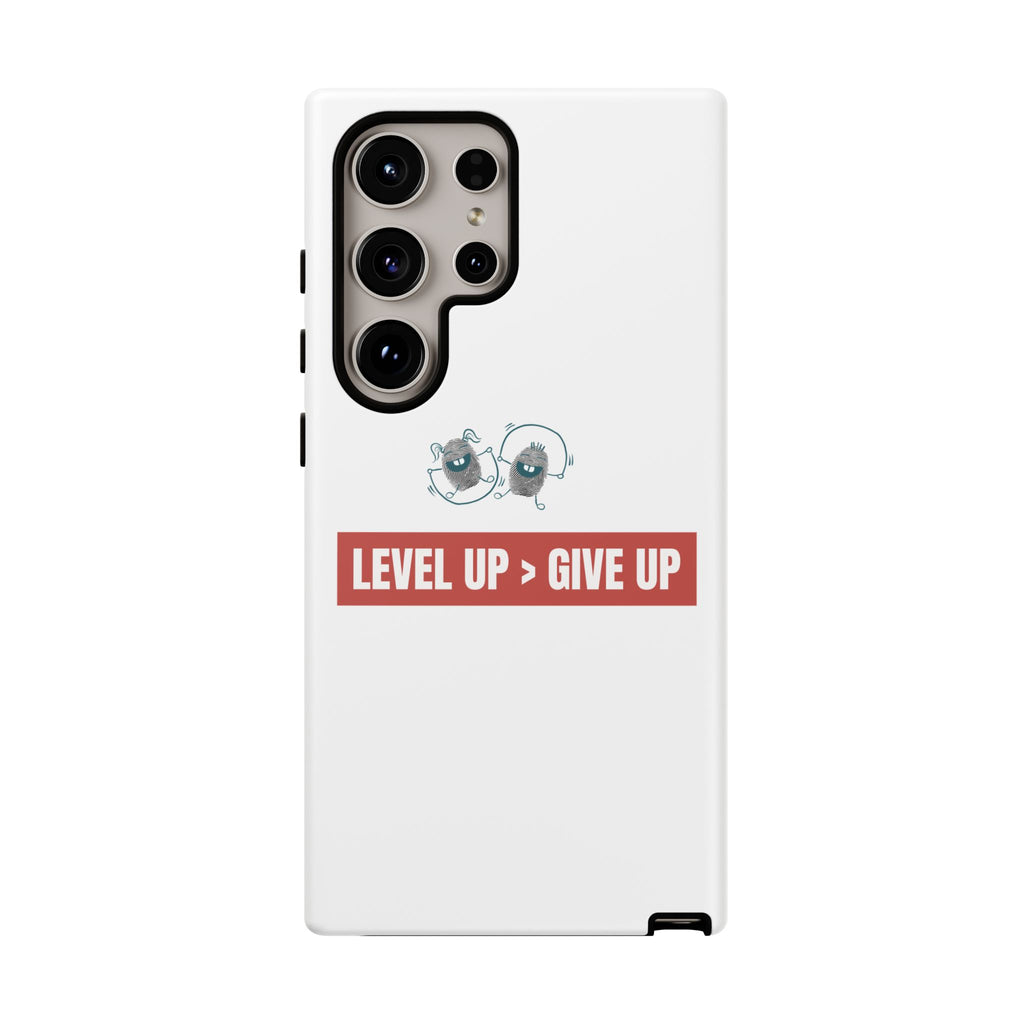 Tough Cases Phone Case, Motivational Gift for Gamers, Fitness Enthusiasts, Level Up Themed, Unique Phone Accessories, Work Hard Play Hard
