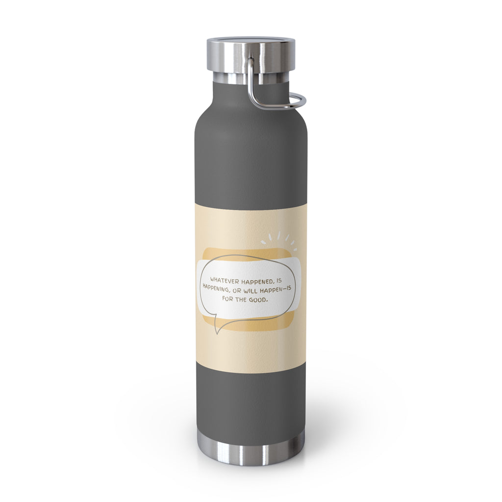 Inspirational Copper Vacuum Insulated Bottle, 22oz - Motivational Drinkware, Gifts for Her, Fitness Bottle, Travel Mug, Eco-Friendly [...]