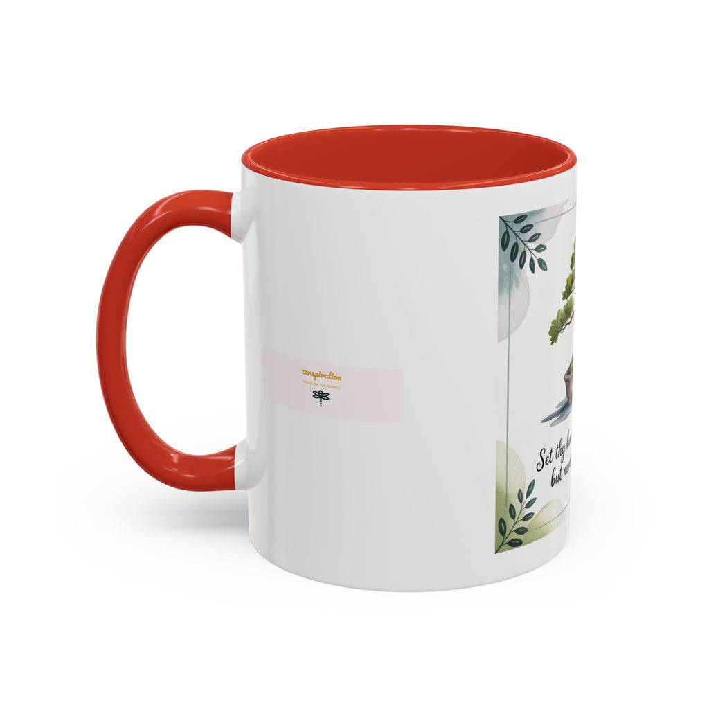 Motivational Coffee Mug, Inspirational Server Gift, Cozy Home Decor, Office Cup, Nature-Themed Beverage Holder