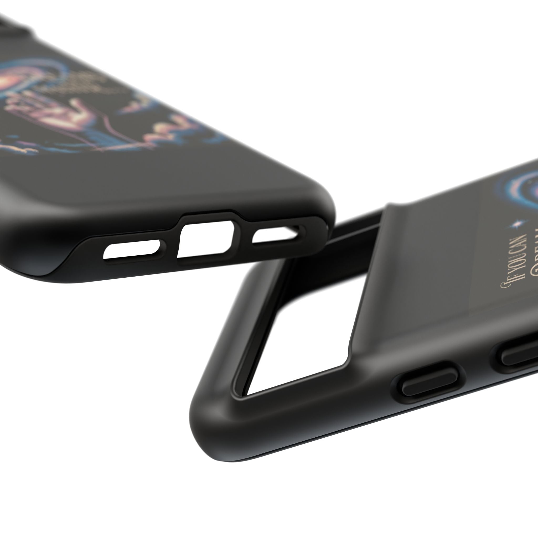 Dream-Inspired Phone Case, Inspirational Phone Cover, Galaxy Design Case, Unique Gift for Dreamers, Motivational Phone Accessory