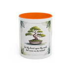 Motivational Coffee Mug, Inspirational Server Gift, Cozy Home Decor, Office Cup, Nature-Themed Beverage Holder