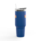 Vibrant Insulated Travel Mug, 40oz - High-Key Unstoppable, Perfect for Road Trips, Coffee Lovers, Gen-Z, Hydration on the Go