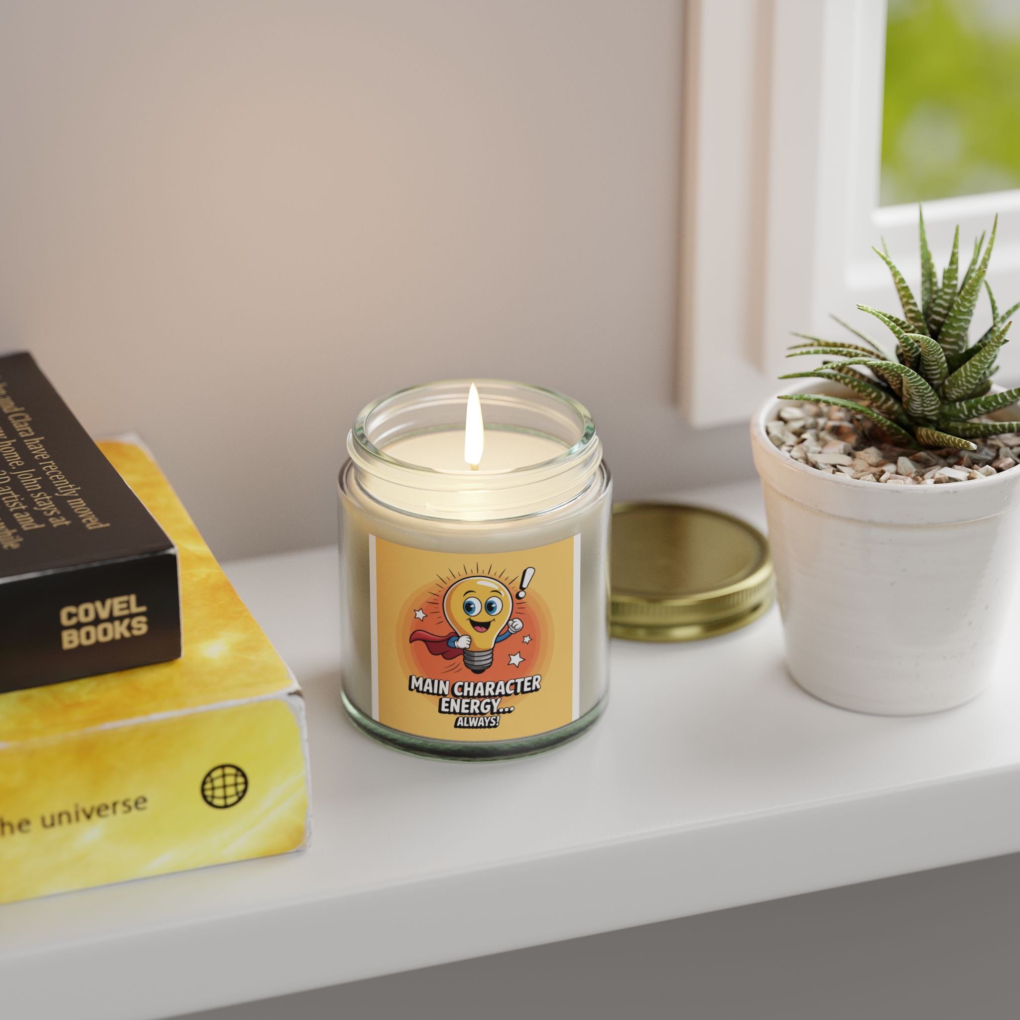 Main Character Energy Scented Candles, Motivational Home Decor, Gift for Her, Relaxing Aromatherapy, Birthday and Self-Care