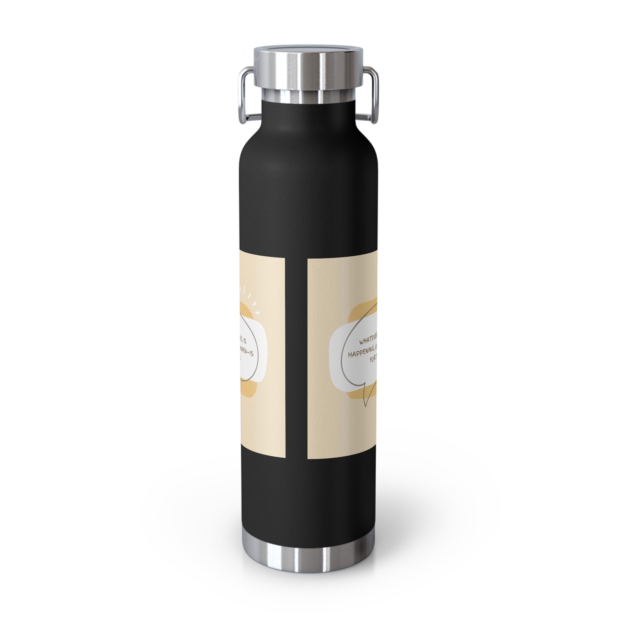 Inspirational Copper Vacuum Insulated Bottle, 22oz - Motivational Drinkware, Gifts for Her, Fitness Bottle, Travel Mug, Eco-Friendly [...]