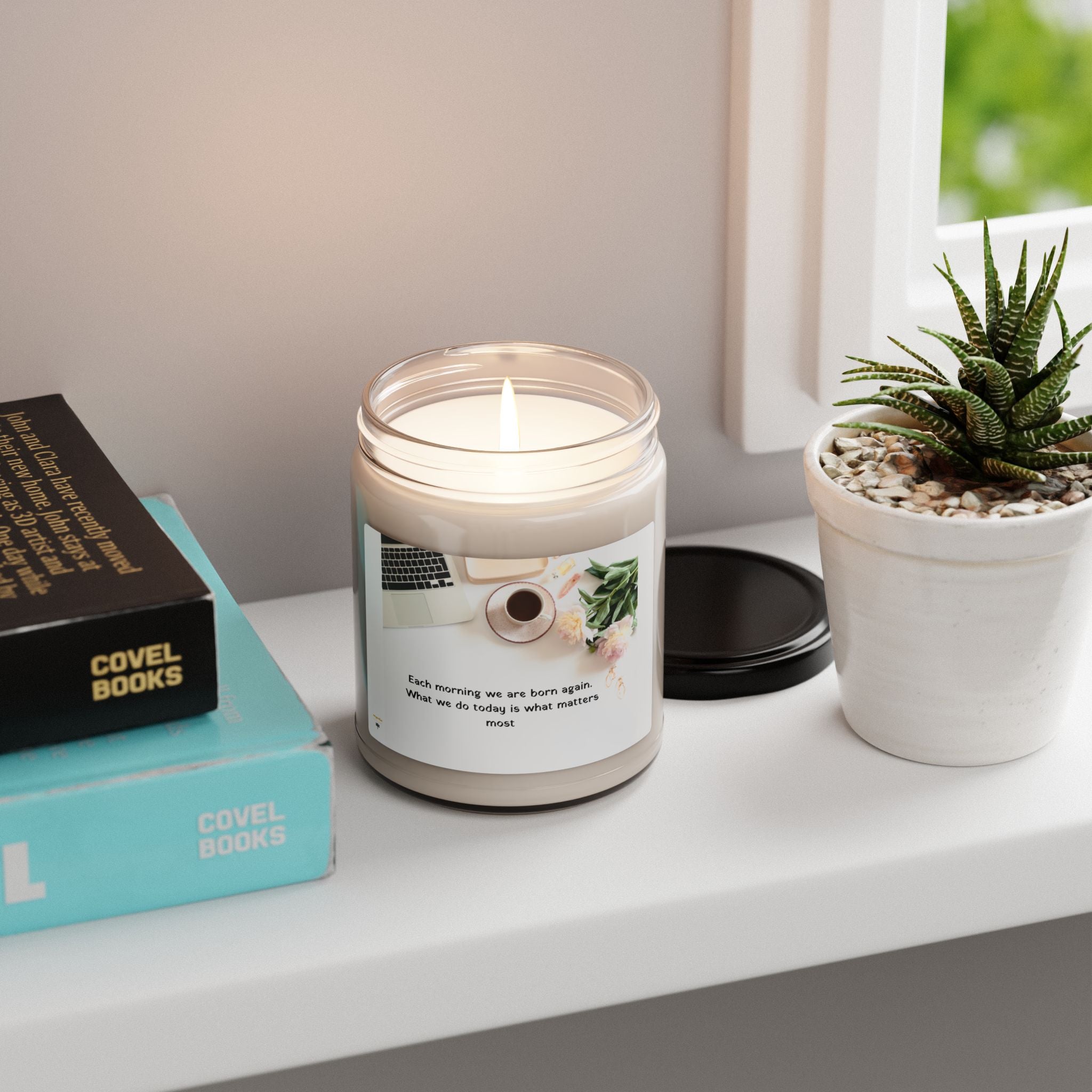 Inspirational Scented Soy Candle, Relaxation Gift, Meditation Decor, Self-Care Candle, Home Fragrance, Gift for Her