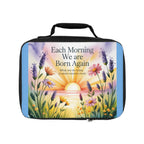 Inspirational Floral Lunch Bag - Motivational, Eco-Friendly, Cute Kids Accessory, Back to School Essential, Gift for Her