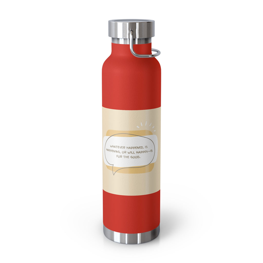 Inspirational Copper Vacuum Insulated Bottle, 22oz - Motivational Drinkware, Gifts for Her, Fitness Bottle, Travel Mug, Eco-Friendly [...]
