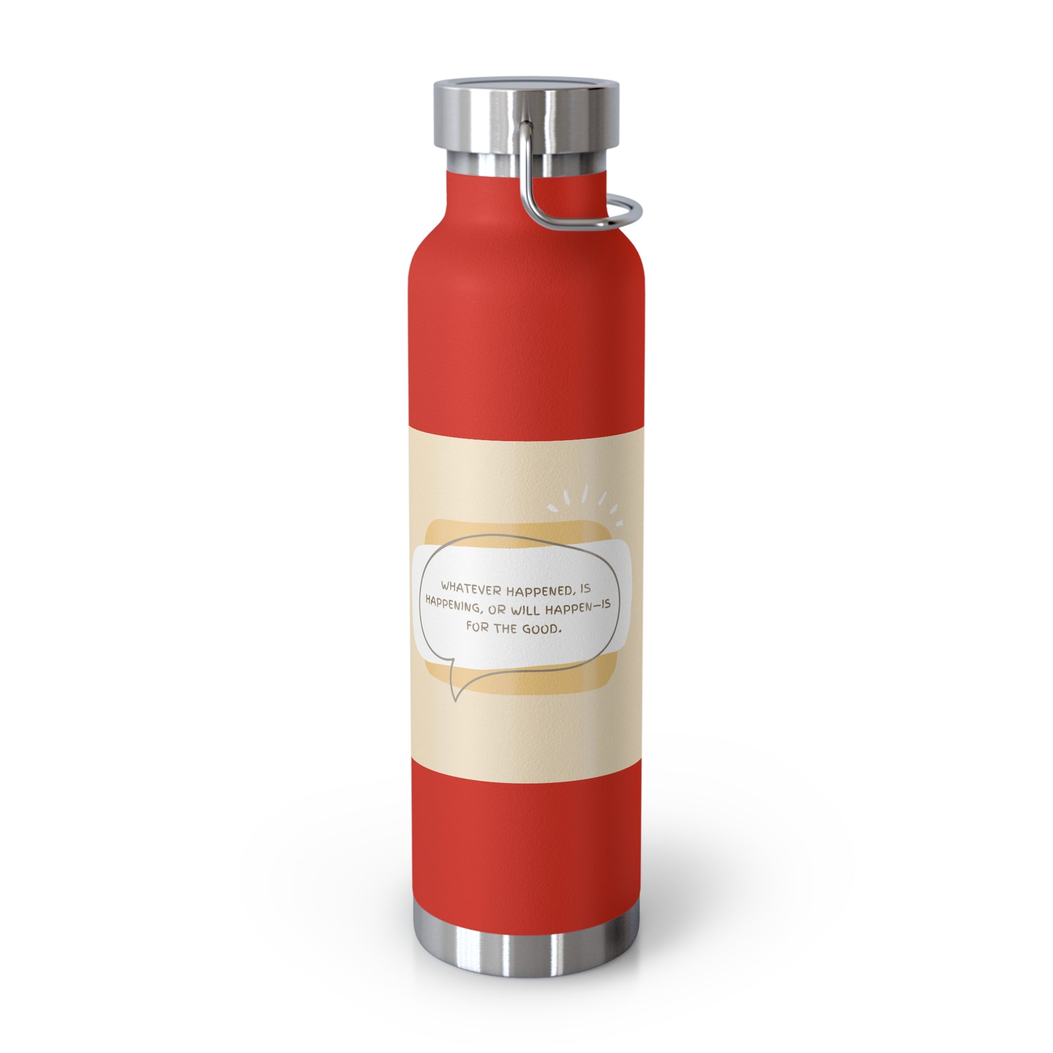 Inspirational Copper Vacuum Insulated Bottle, 22oz - Motivational Drinkware, Gifts for Her, Fitness Bottle, Travel Mug, Eco-Friendly [...]