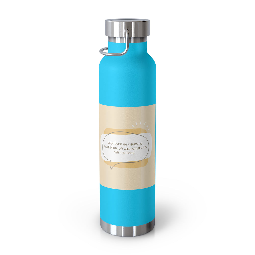 Inspirational Copper Vacuum Insulated Bottle, 22oz - Motivational Drinkware, Gifts for Her, Fitness Bottle, Travel Mug, Eco-Friendly [...]