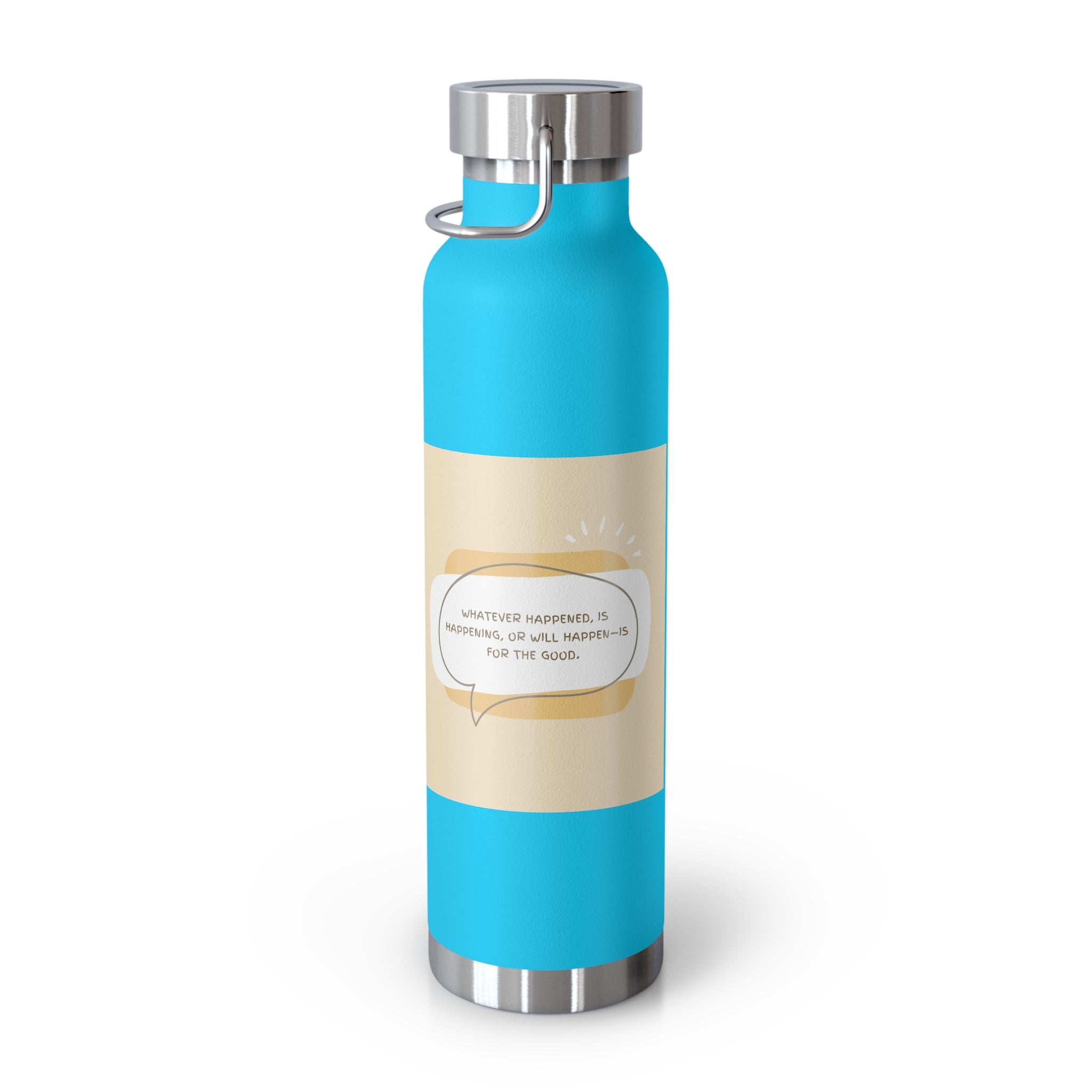 Inspirational Copper Vacuum Insulated Bottle, 22oz - Motivational Drinkware, Gifts for Her, Fitness Bottle, Travel Mug, Eco-Friendly [...]