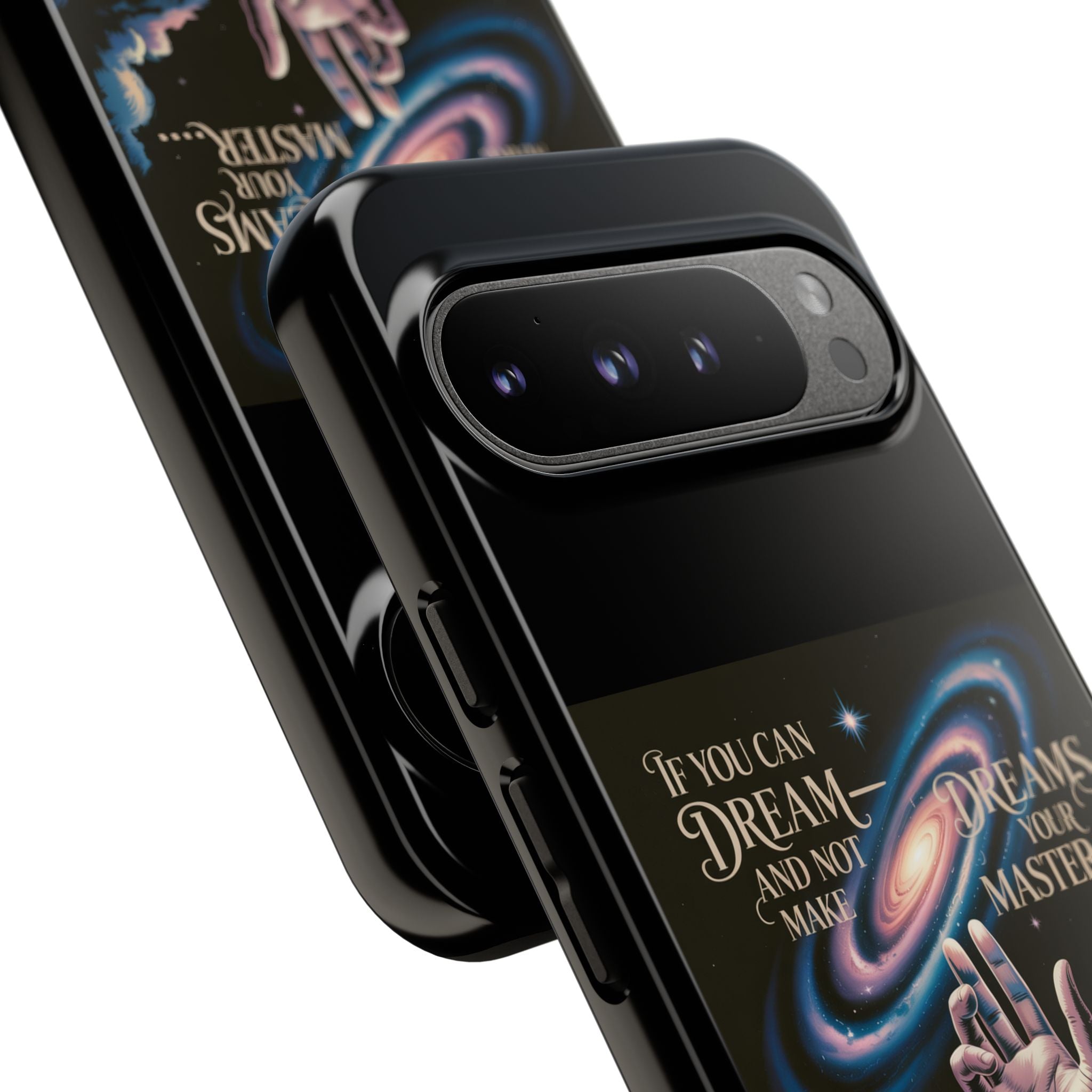 Dream-Inspired Phone Case, Inspirational Phone Cover, Galaxy Design Case, Unique Gift for Dreamers, Motivational Phone Accessory